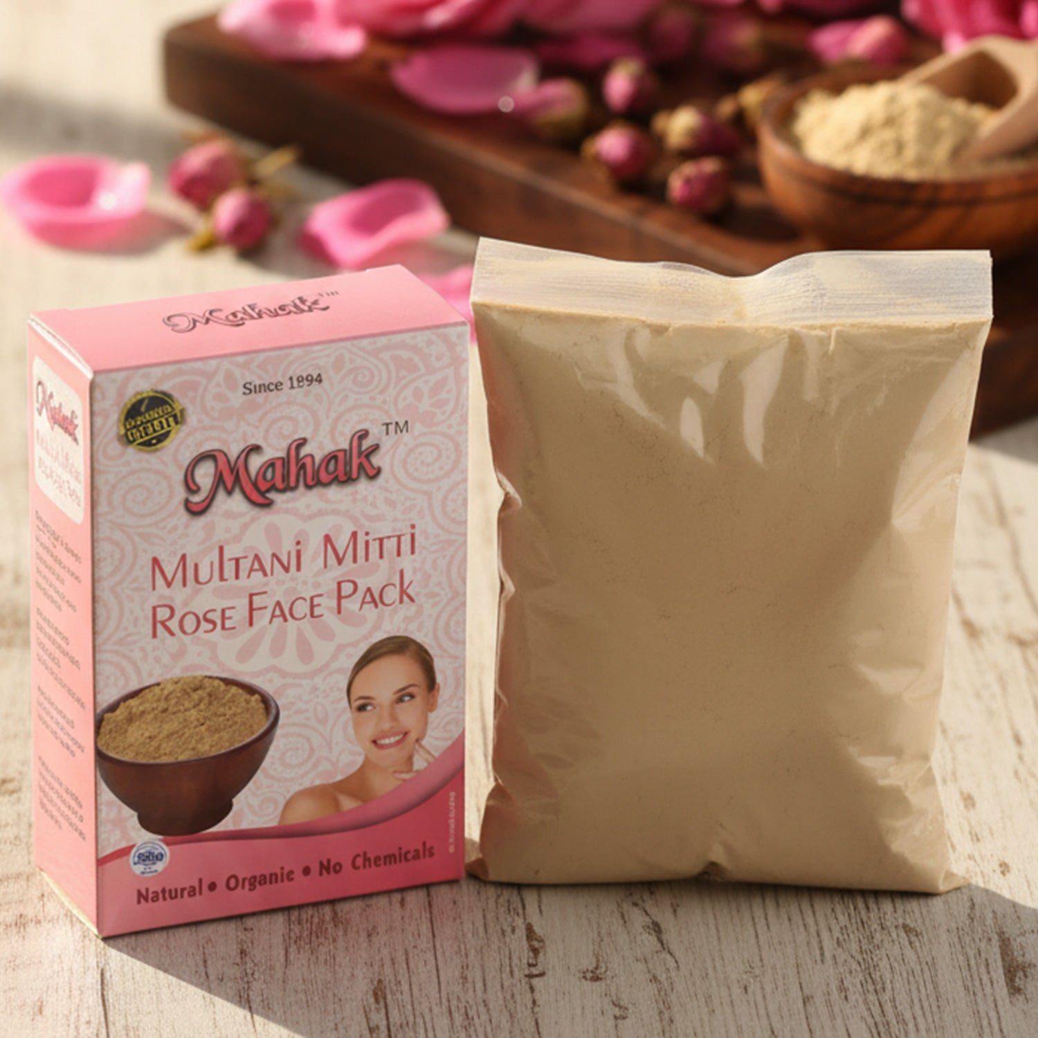 Herbal Multani Mitti & Rose Based Face Pack Ð 80 gm