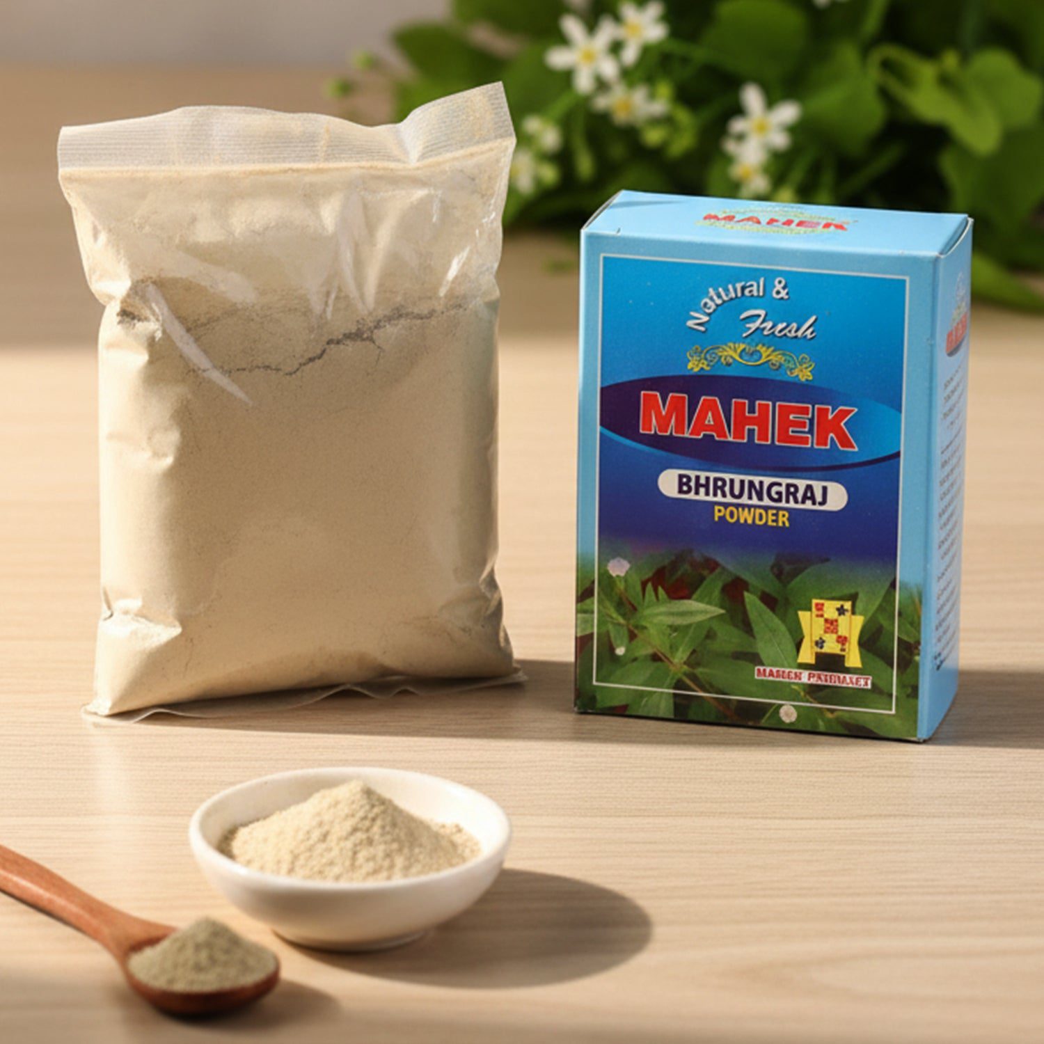 Natural Bhringraj Powder for Traditional Hair Care Ð 80 gm
