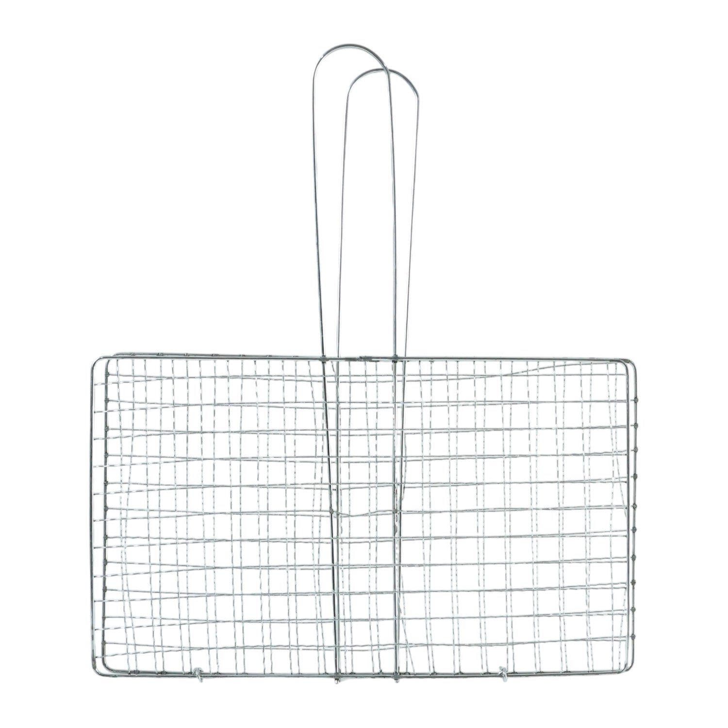 Heavy-Duty Stainless-Steel Barbecue Grill Basket (1 Pc)