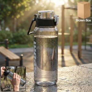 1000 ML Leakproof Sports Water Bottle (1 Pc)