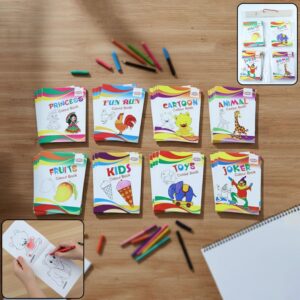 Kids Educational Colouring Book Set (40 Pieces Set)