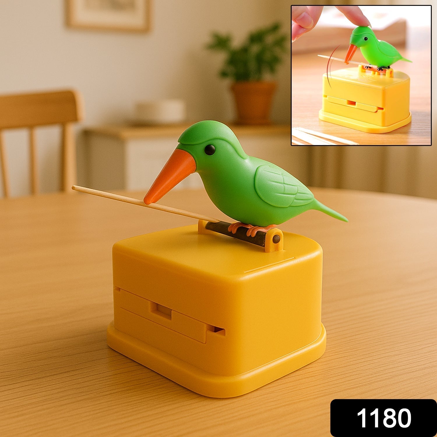 Bird Toothpick Dispenser – Portable Automatic Storage Box