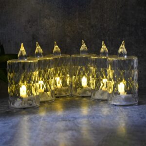 LED Crystal Flameless Candle Set – Elegant 6-Piece Décor