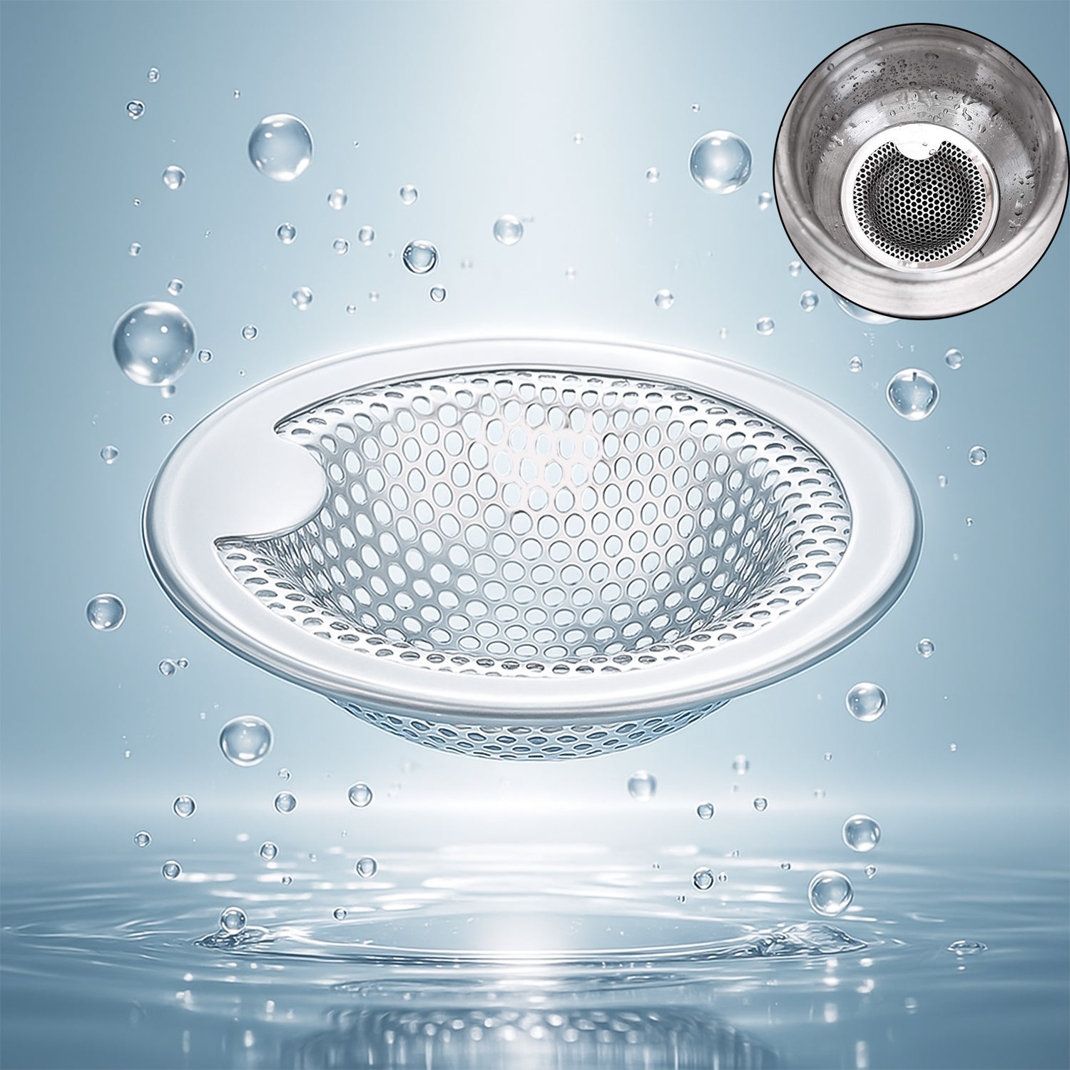 Kitchen Sink Drain Strainer β Rust-Resistant Deep Basket Stopper