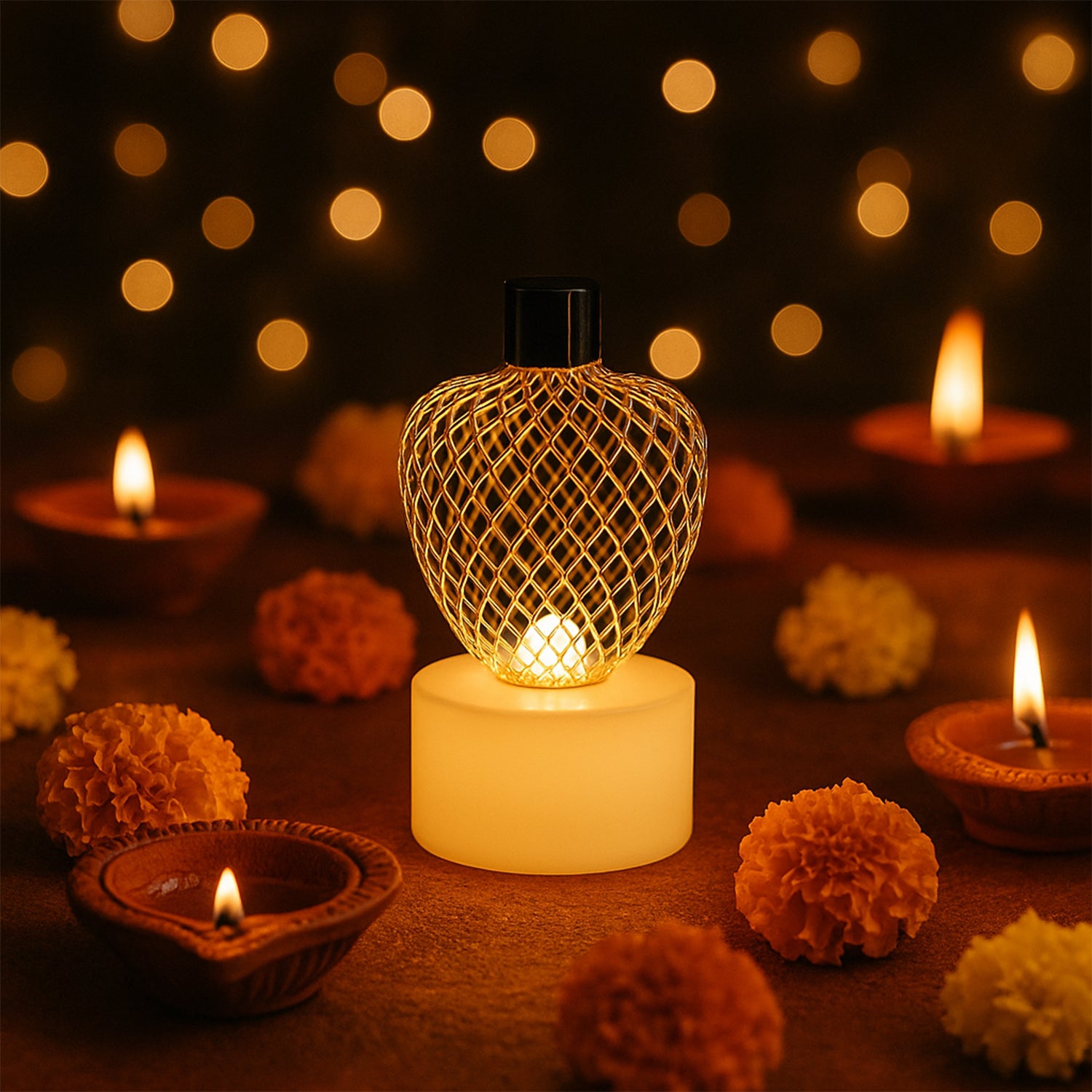 Apple Shape LED Tealight Candles β Flameless Decorative Set of 12