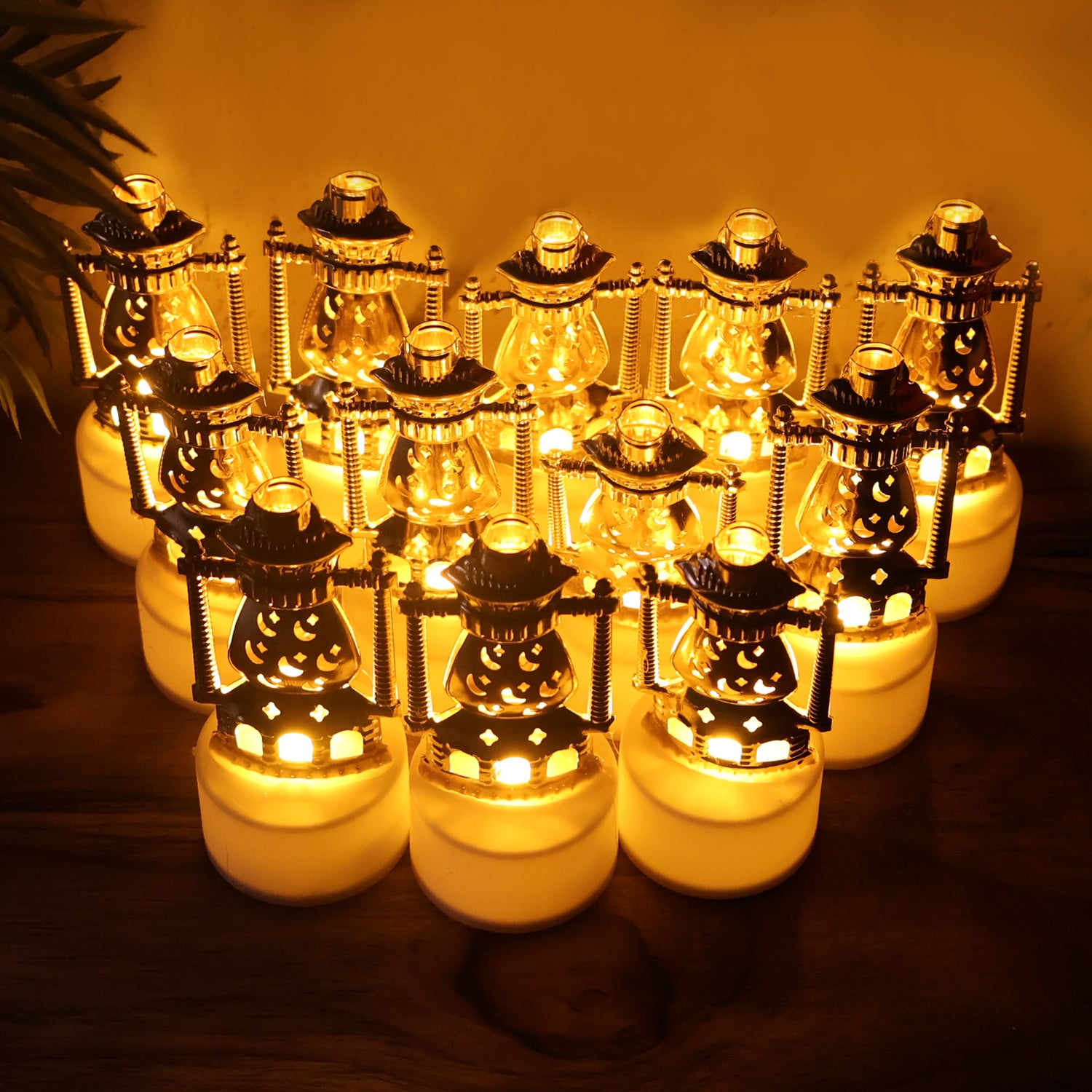 Lantern Style Flameless LED Candles – Safe Vintage Ambience