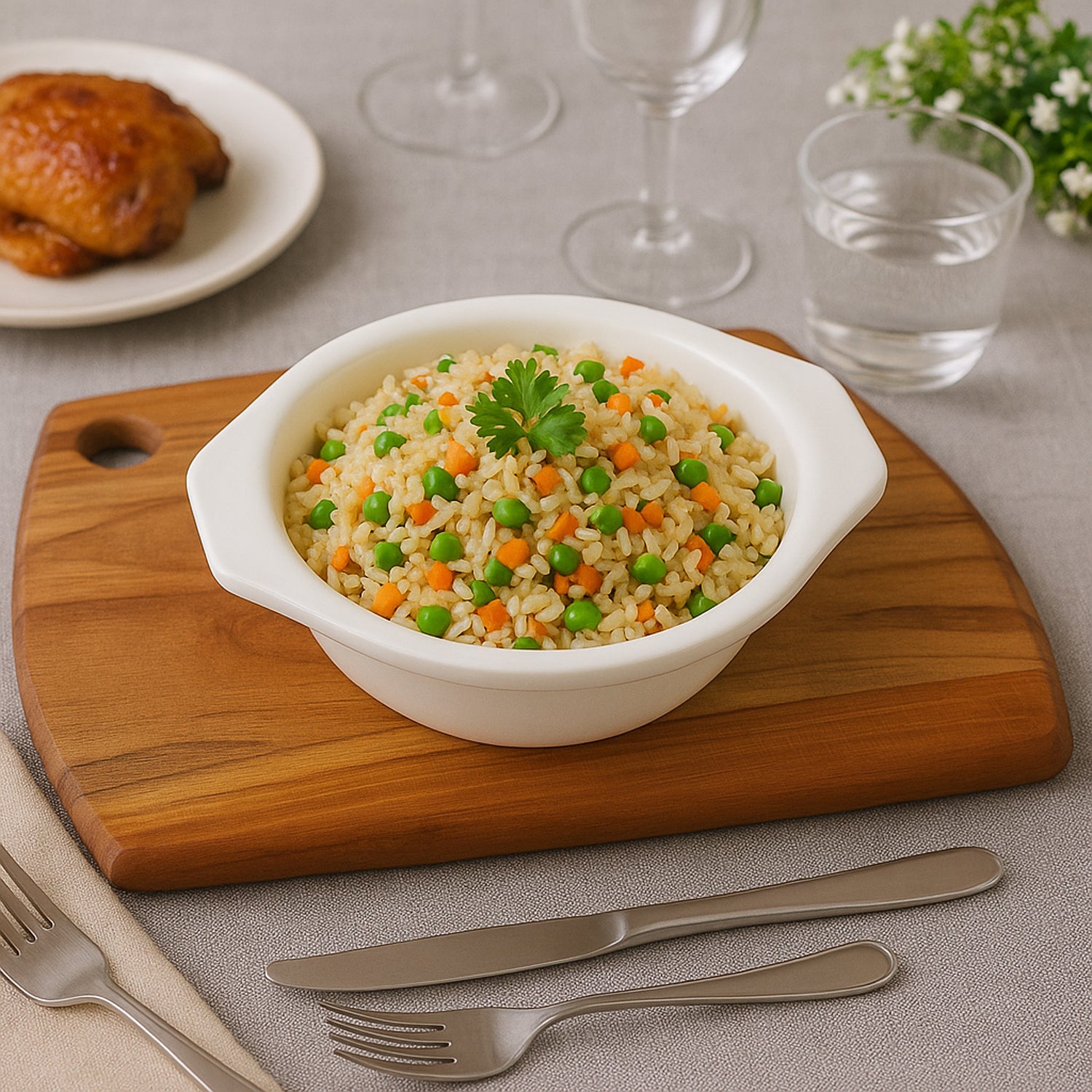 Plastic Serving Bowl with Easy-Grip Side Tabs β Durable & Lightweight