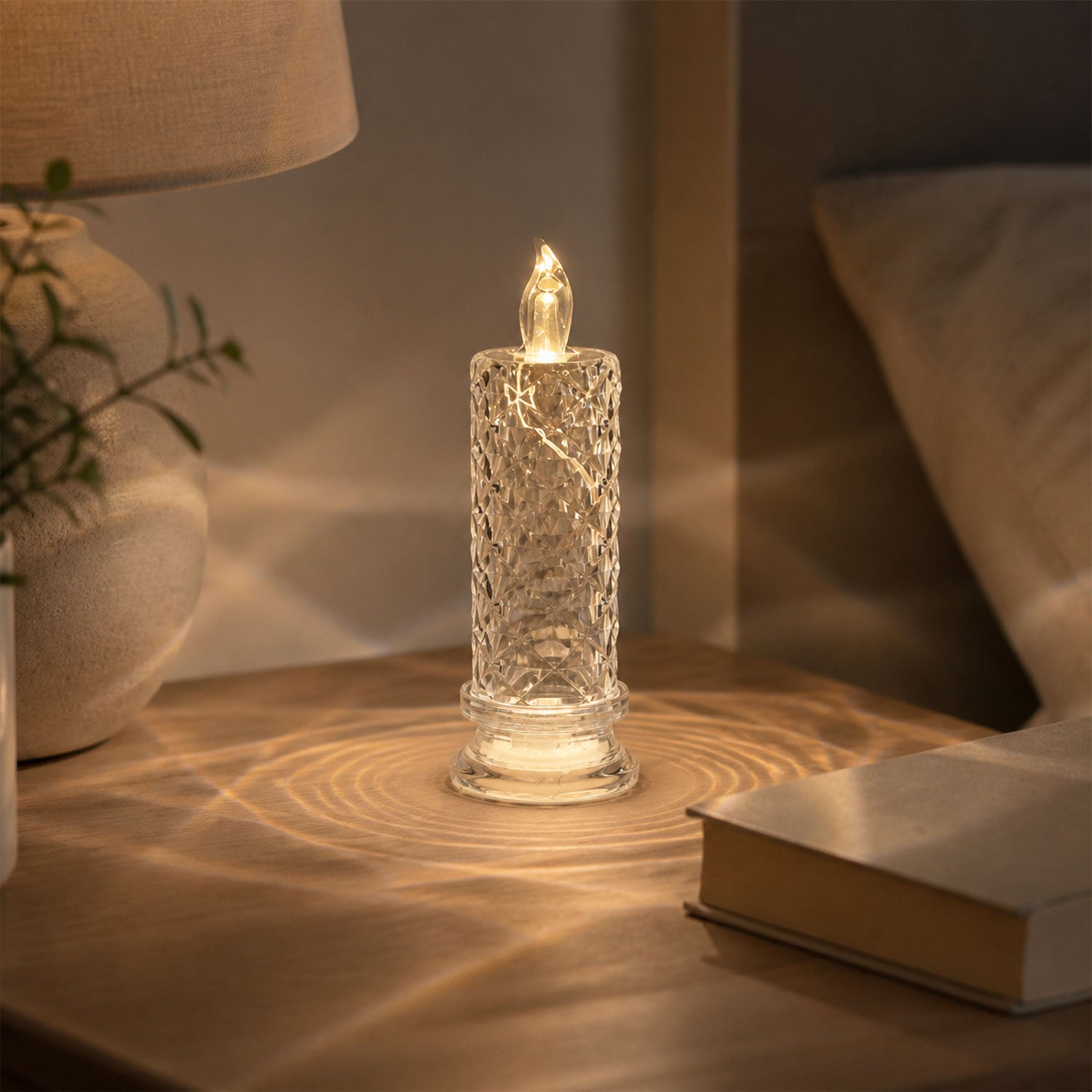 LED Crystal Candle Light β Flameless Safe Decorative Glow