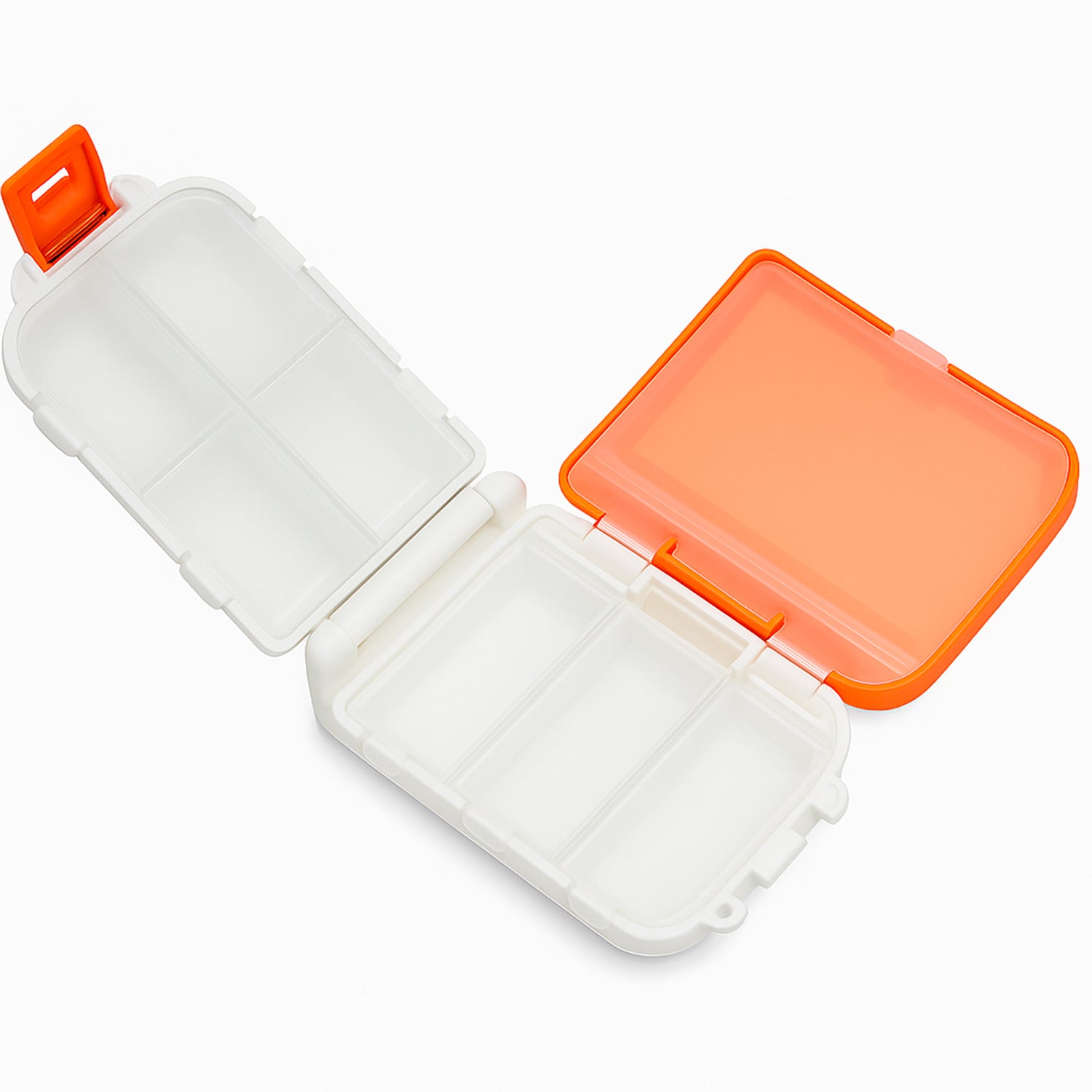 Pill Organizer Box – Dual-Sided with 8 Secure Compartments