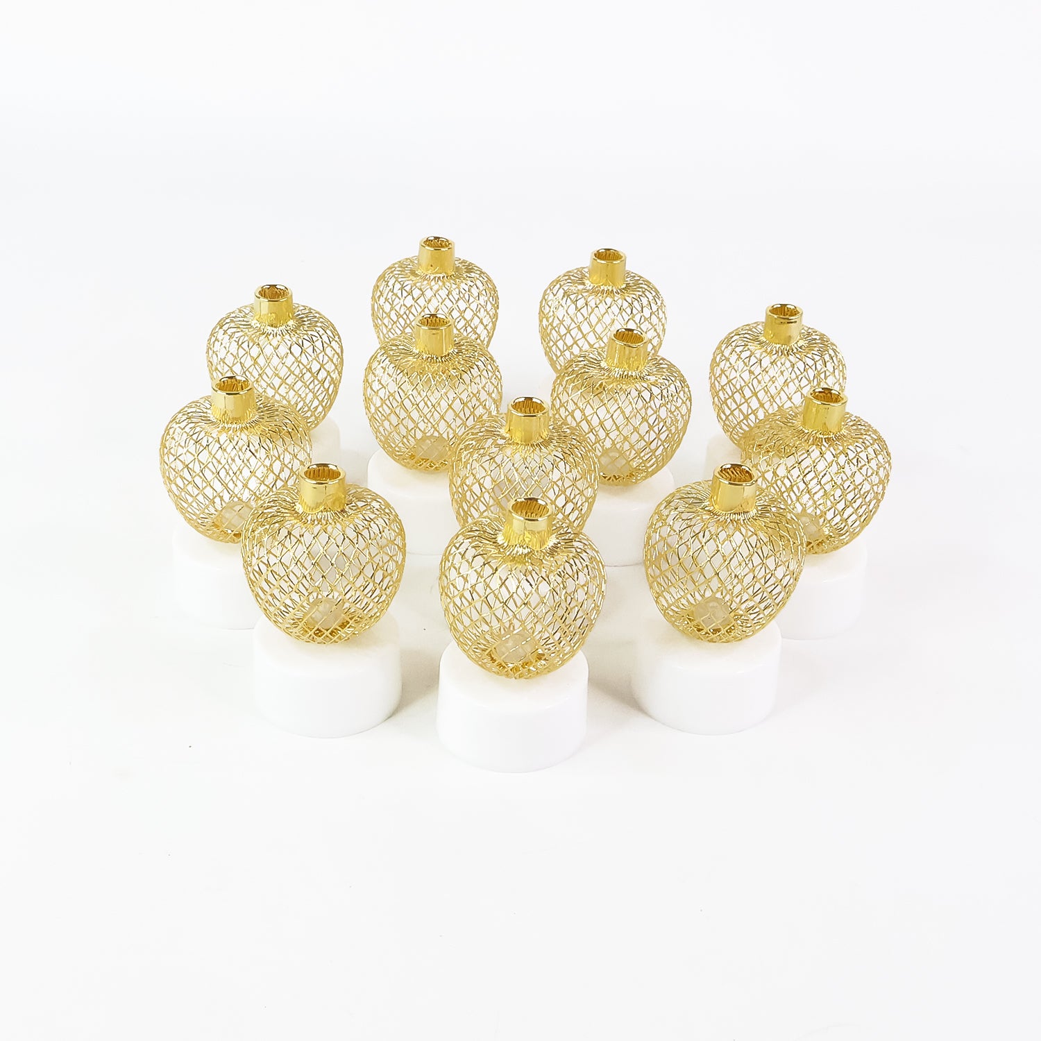 Apple Shape LED Tealight Candles β Flameless Decorative Set of 12