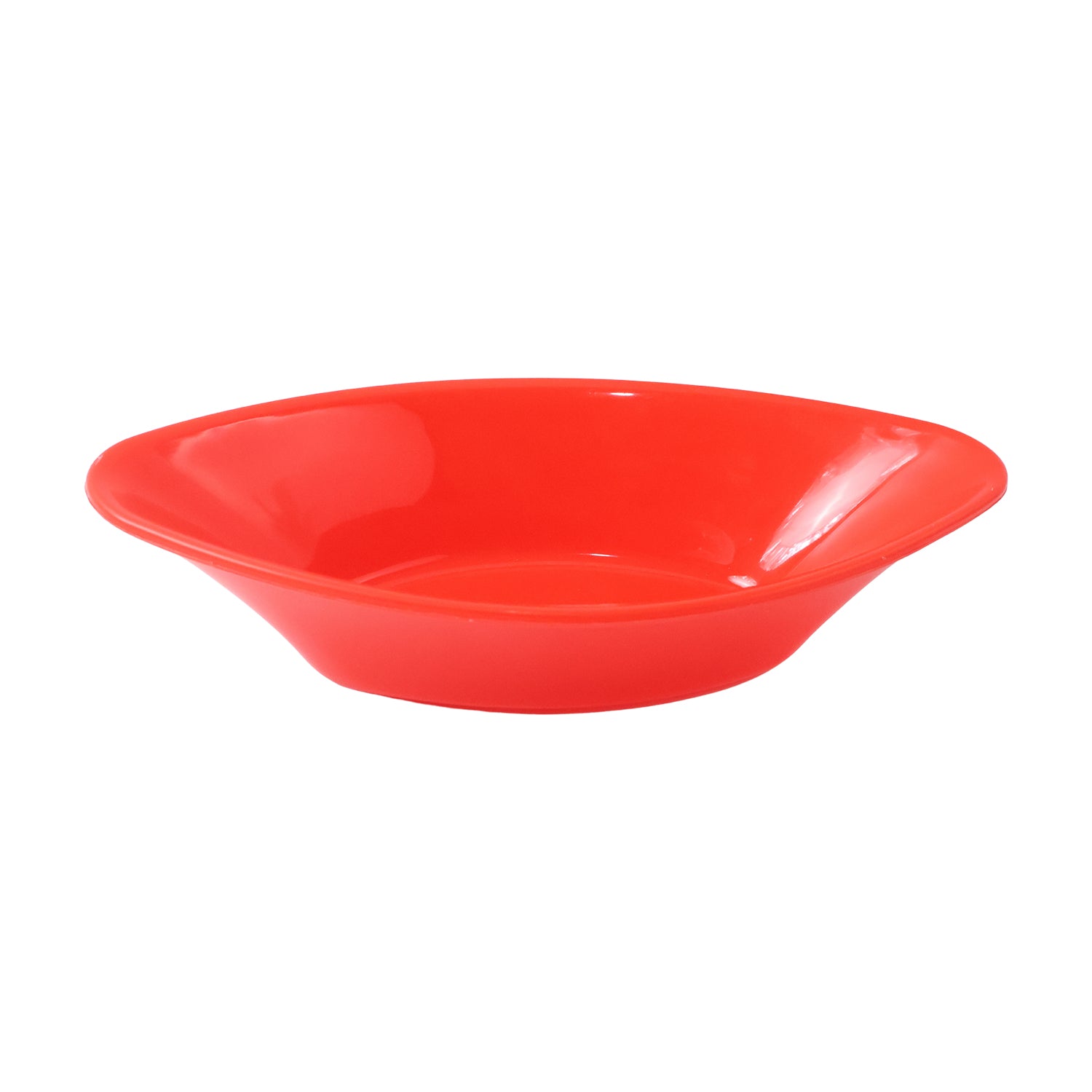 Plastic Marin Serving Bowl – Deep Oval Red Glossy Finish