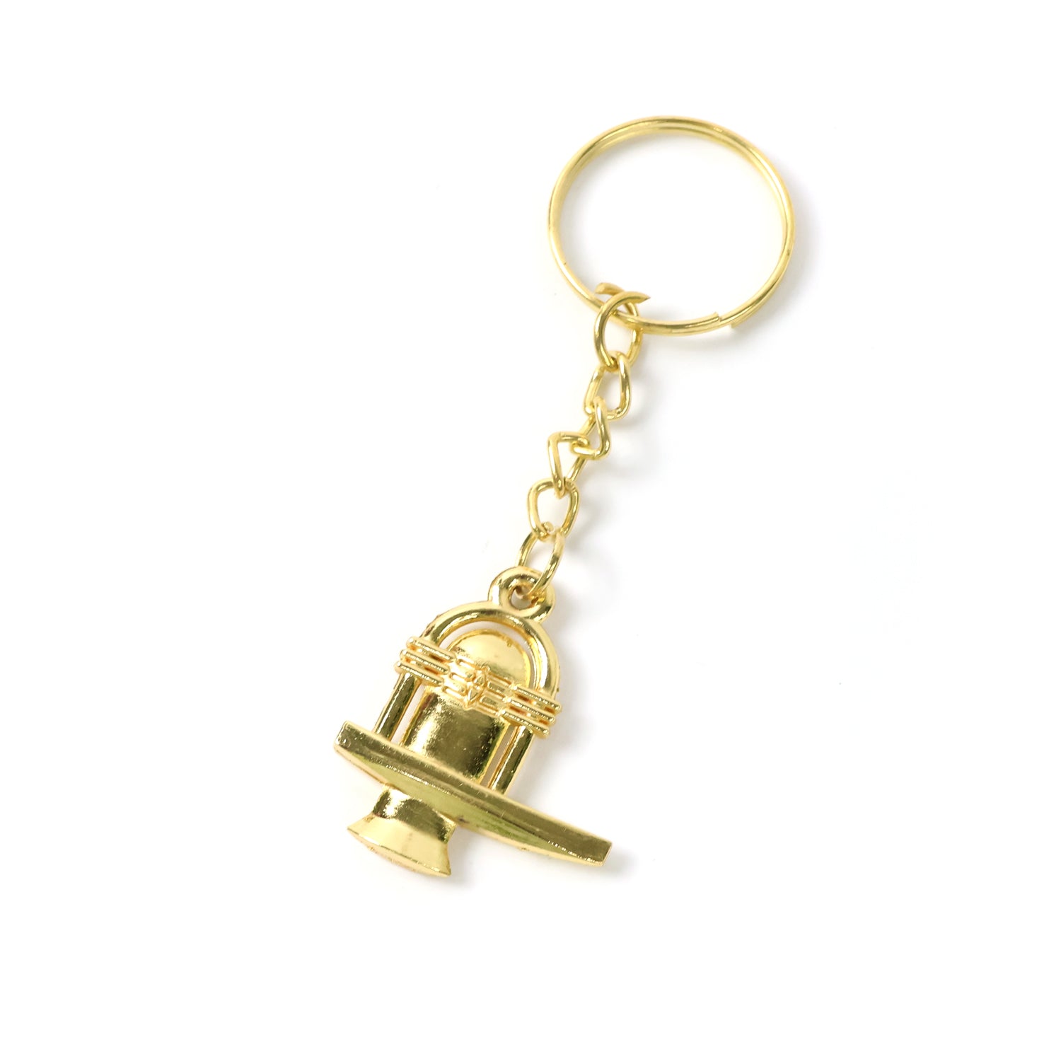 Shivling Keychain β Durable Golden Metal Devotional Accessory