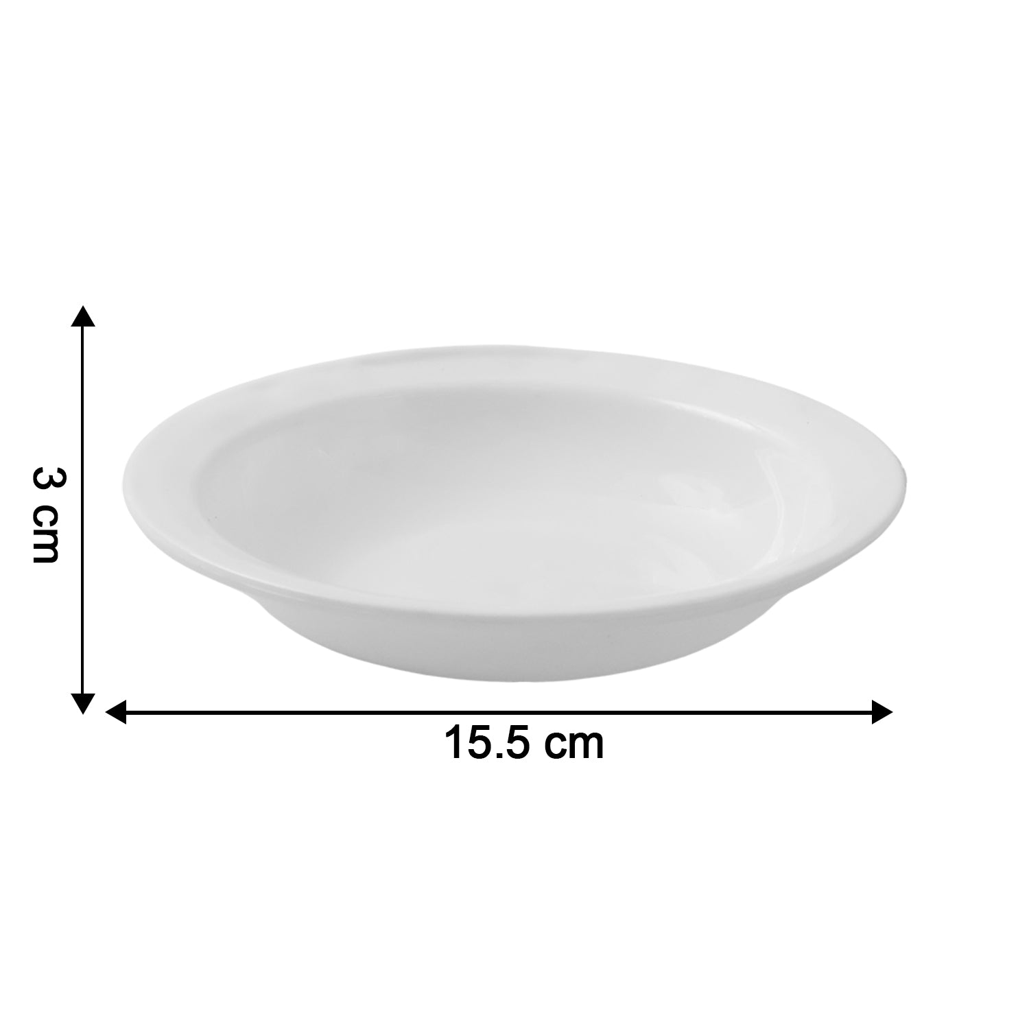 Deep Round Curry Bowl – Durable White Serving Bowl |