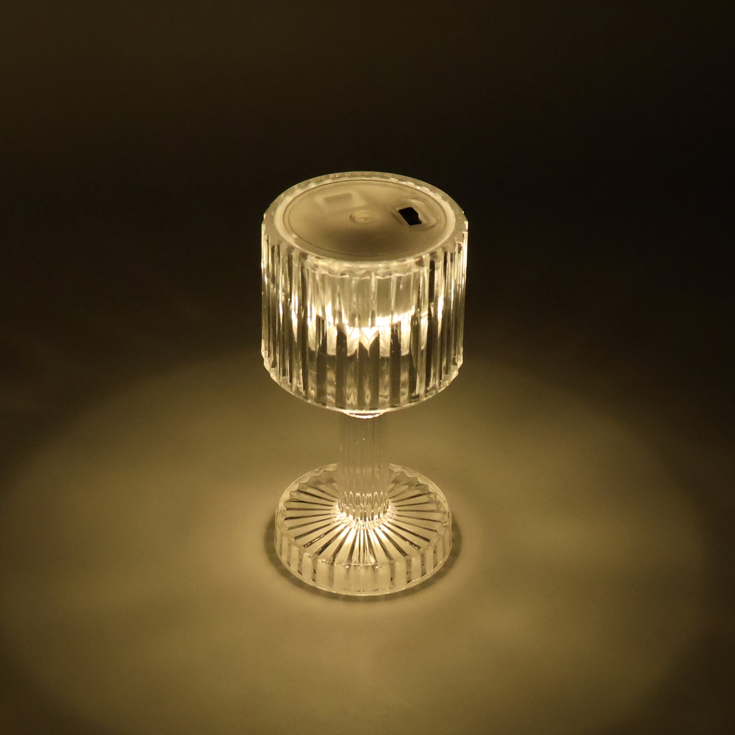 LED Crystal-Effect Table Lamps – Set of 4 Elegant Mini Lights