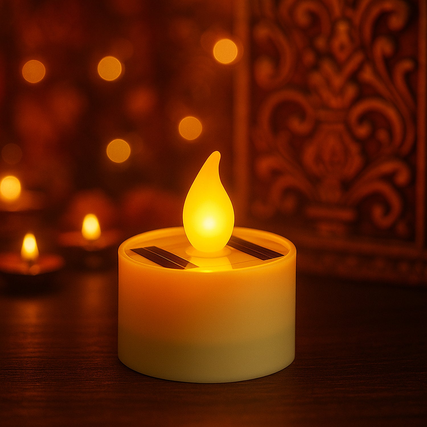 Solar Powered LED Flameless Candle β Safe Warm Glow for Decor