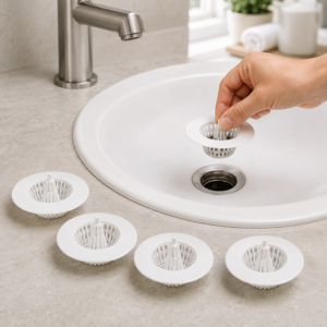 Sink Drain Hair Catcher – 5 Pcs Multipurpose Strainer Filters