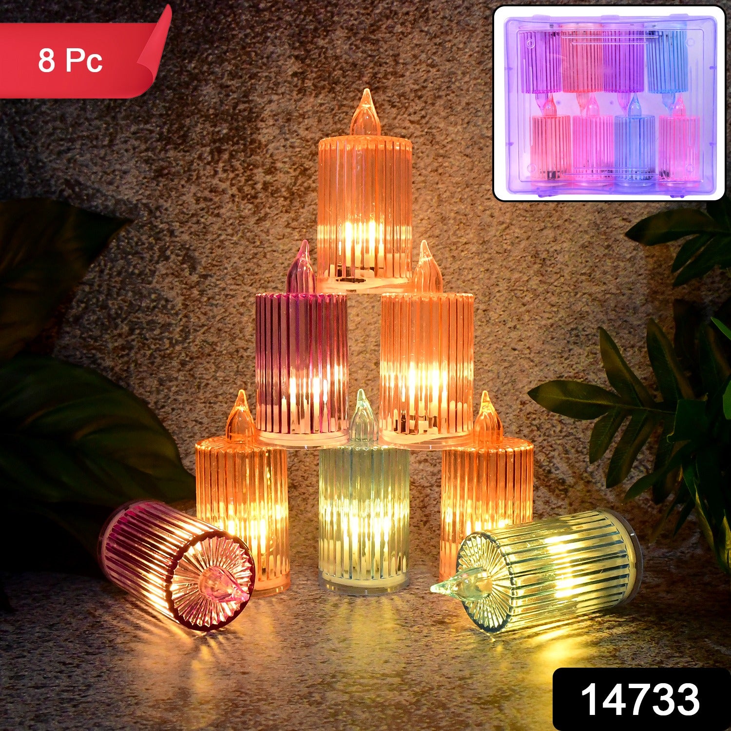 LED Candle Light Set β Flameless Decorative 8-Piece Set
