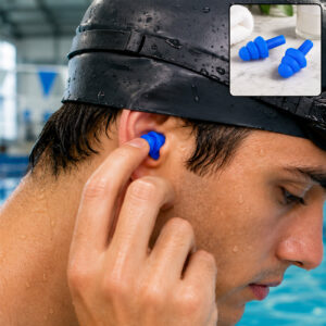 Swimming Ear Plugs – Reusable Waterproof Silicone Comfort