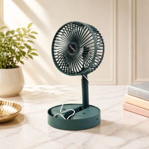 Telescopic Foldable Mini USB Desk Fan – Adjustable & Quiet Cooling