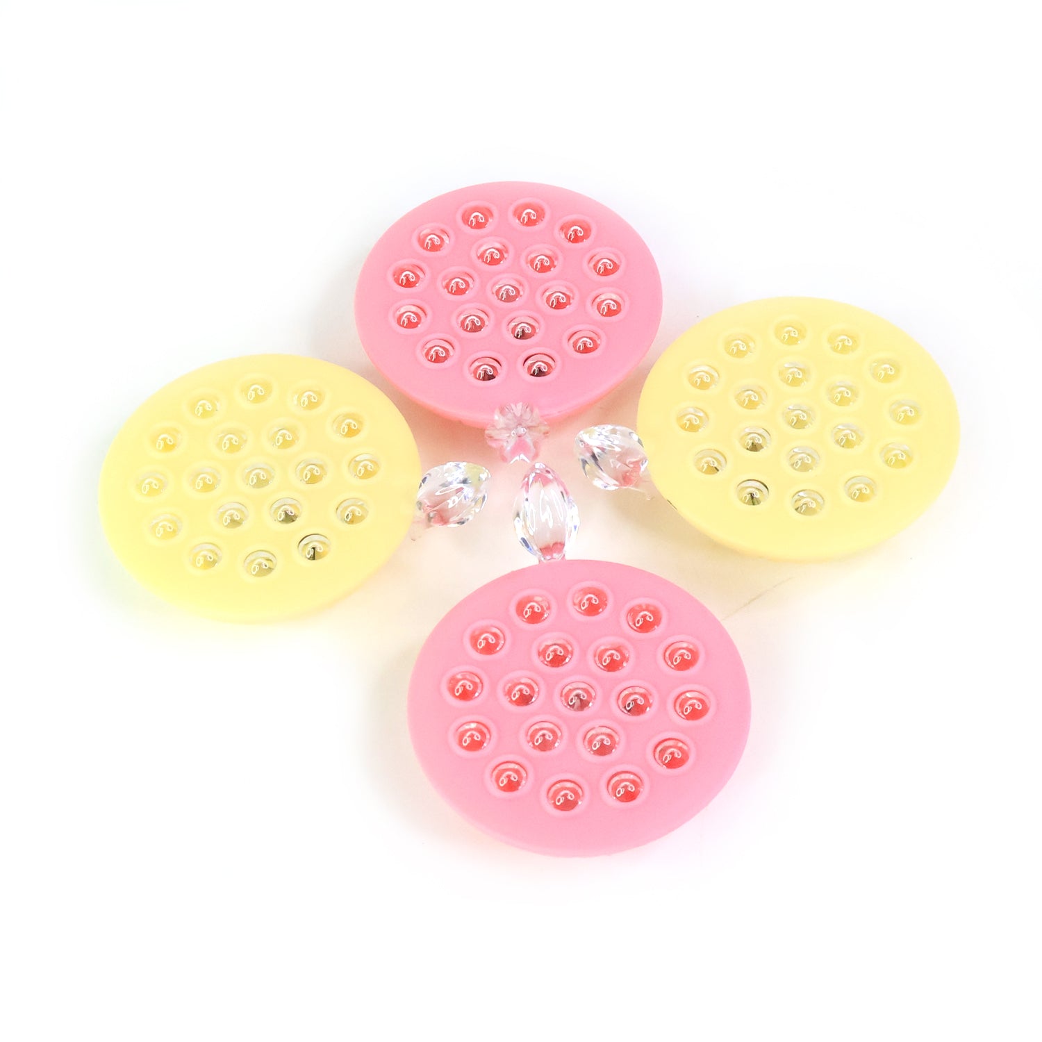 Lotus Canopy LED Decorative Lamps β Set of 4 Multicolor Lights