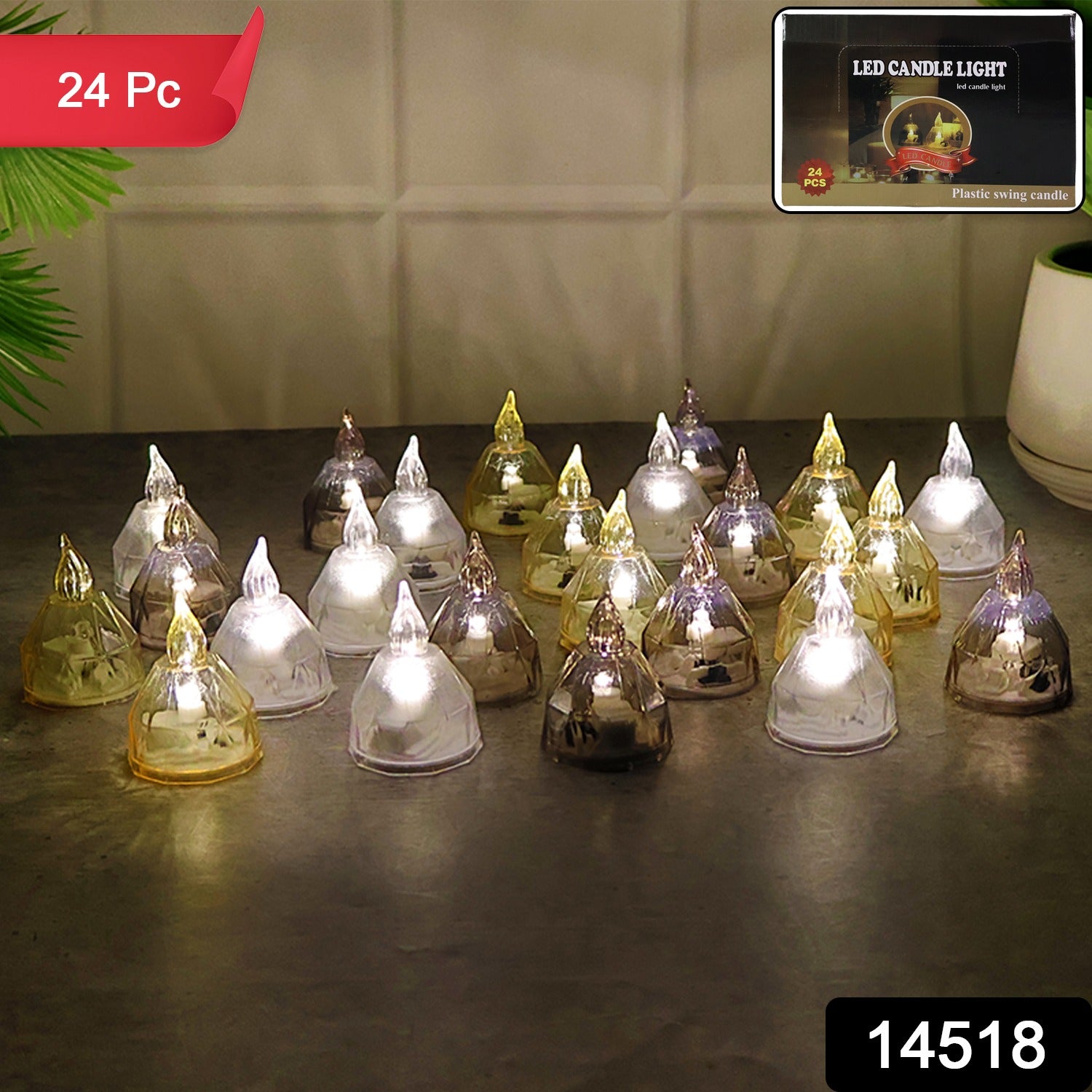 LED Candle Lights Set β 24 Premium Flameless Tealight Candles