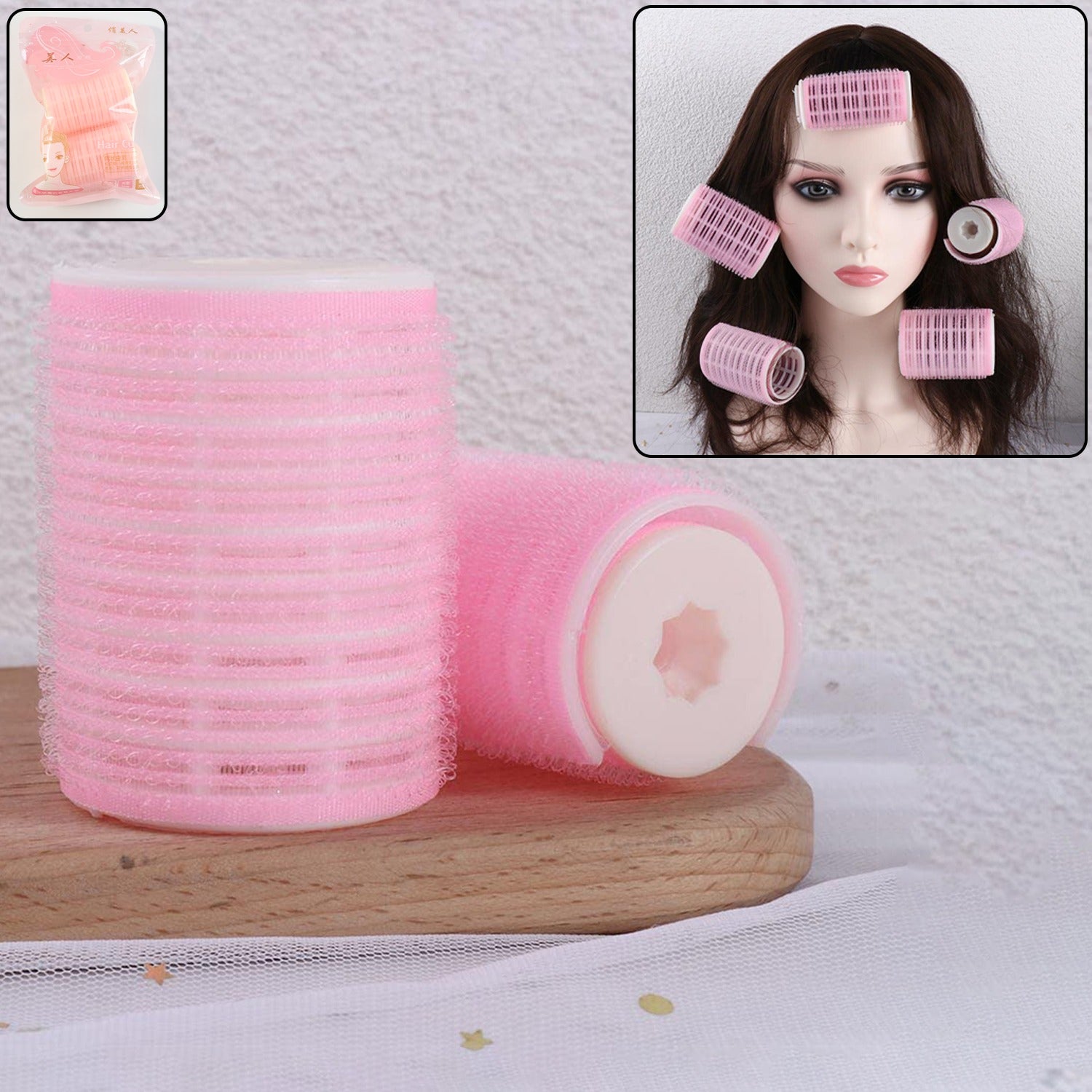 Self-Grip Hair Styling Velcro Rollers โ Natural Curls & Volume