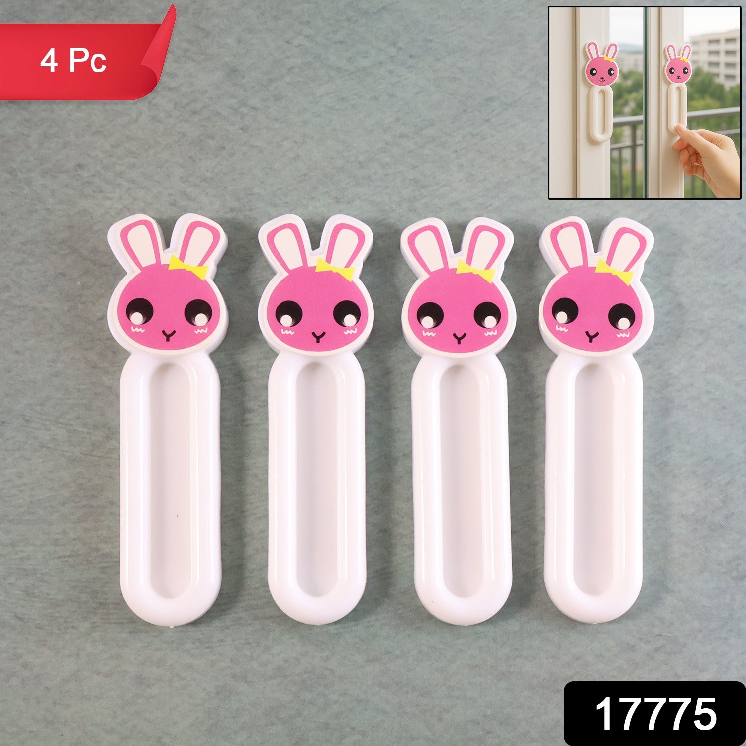 Self Stick Push Pull Helper β No Drill Cabinet Handles 4 Pc Set