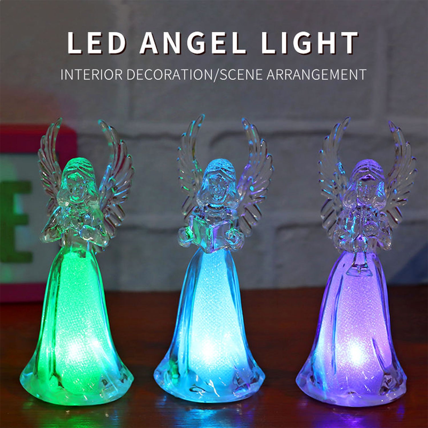LED Angel Decorative Lights – Multicolor Battery Operated Set