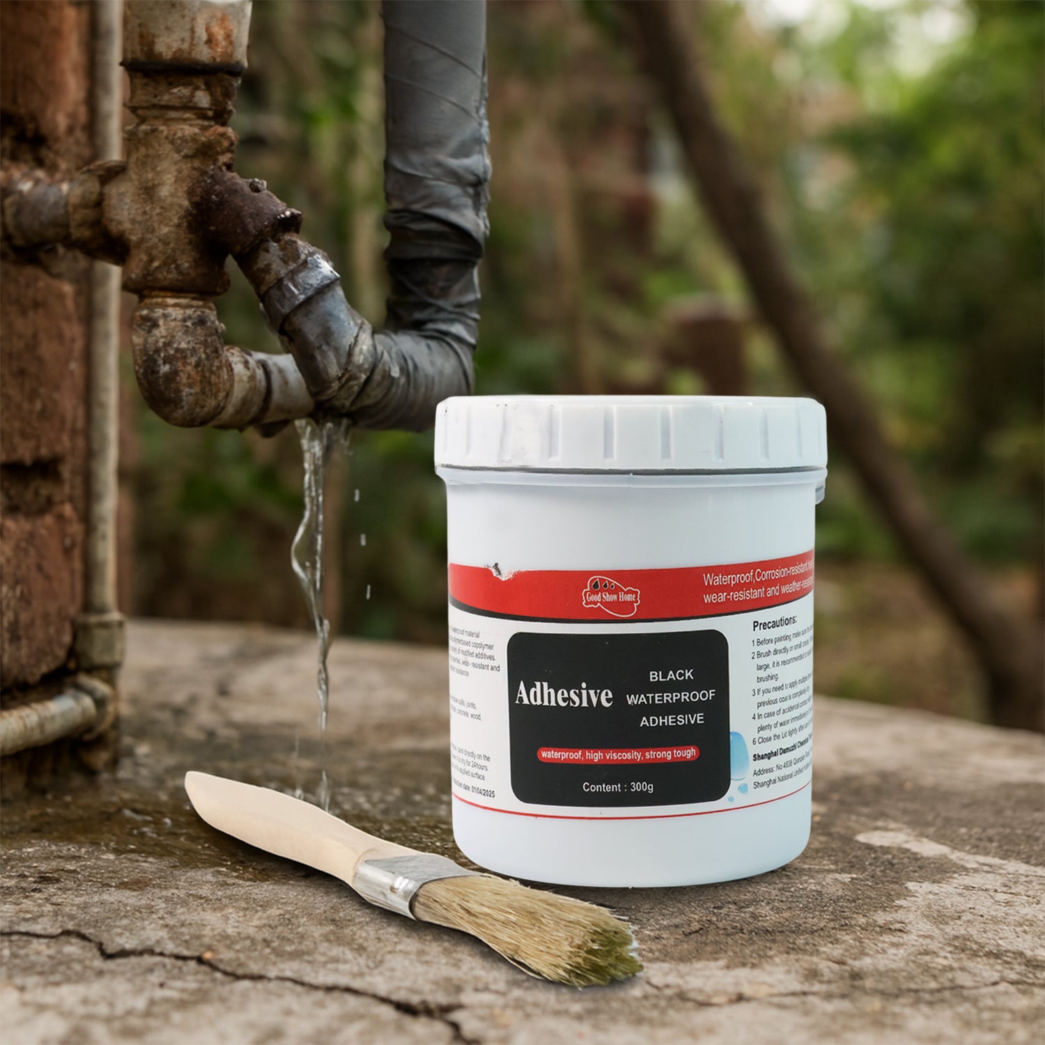 Black Waterproof Adhesive Paste โ Heavy Duty 300 Gm Leak Sealant