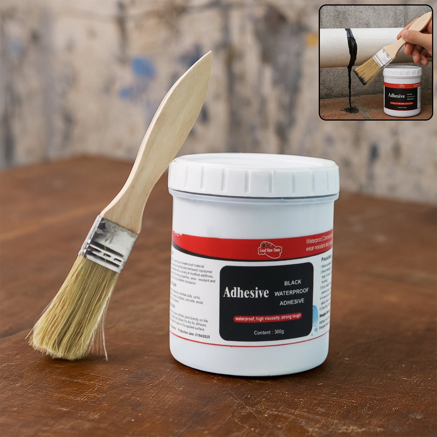 Black Waterproof Adhesive Paste โ Heavy Duty 300 Gm Leak Sealant