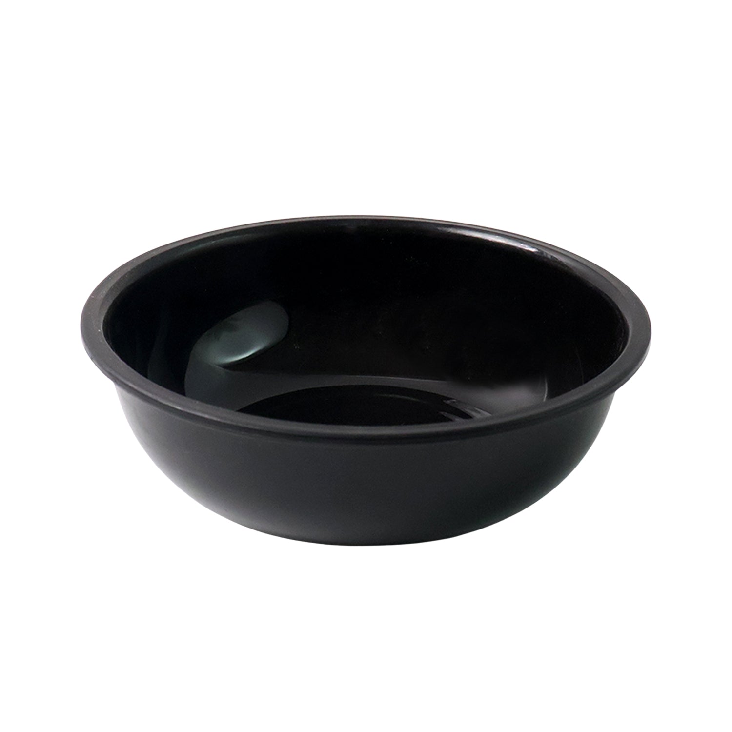 6-Inch Black Plastic Serving Bowl – Deep & Durable Design