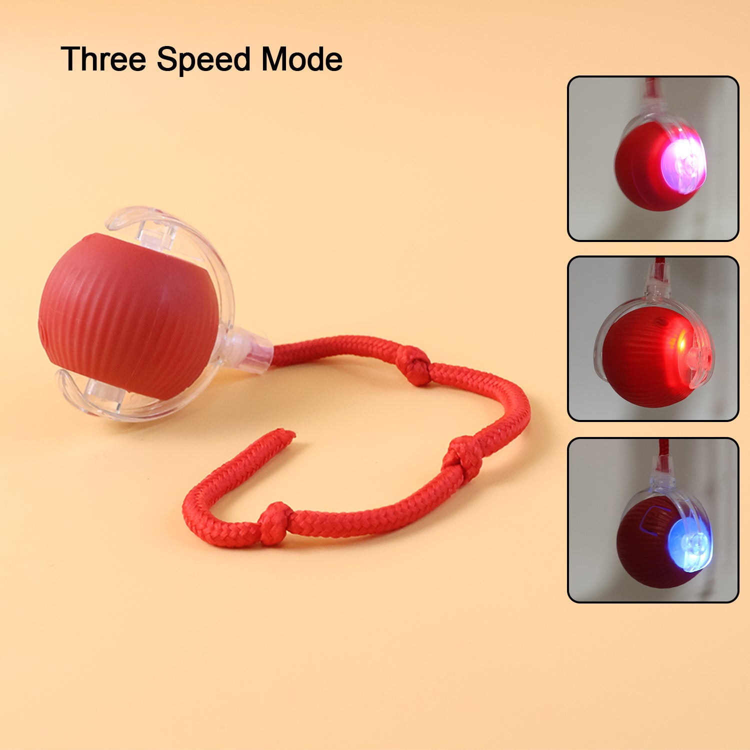 Interactive Cat Toy Ball β LED Light & Detachable Tail