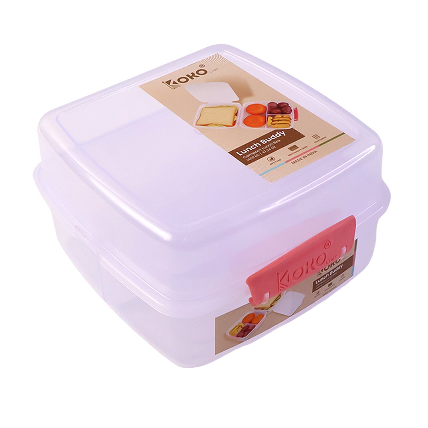 Airtight Multi-Compartment Lunch Box β 1400 ML Capacity