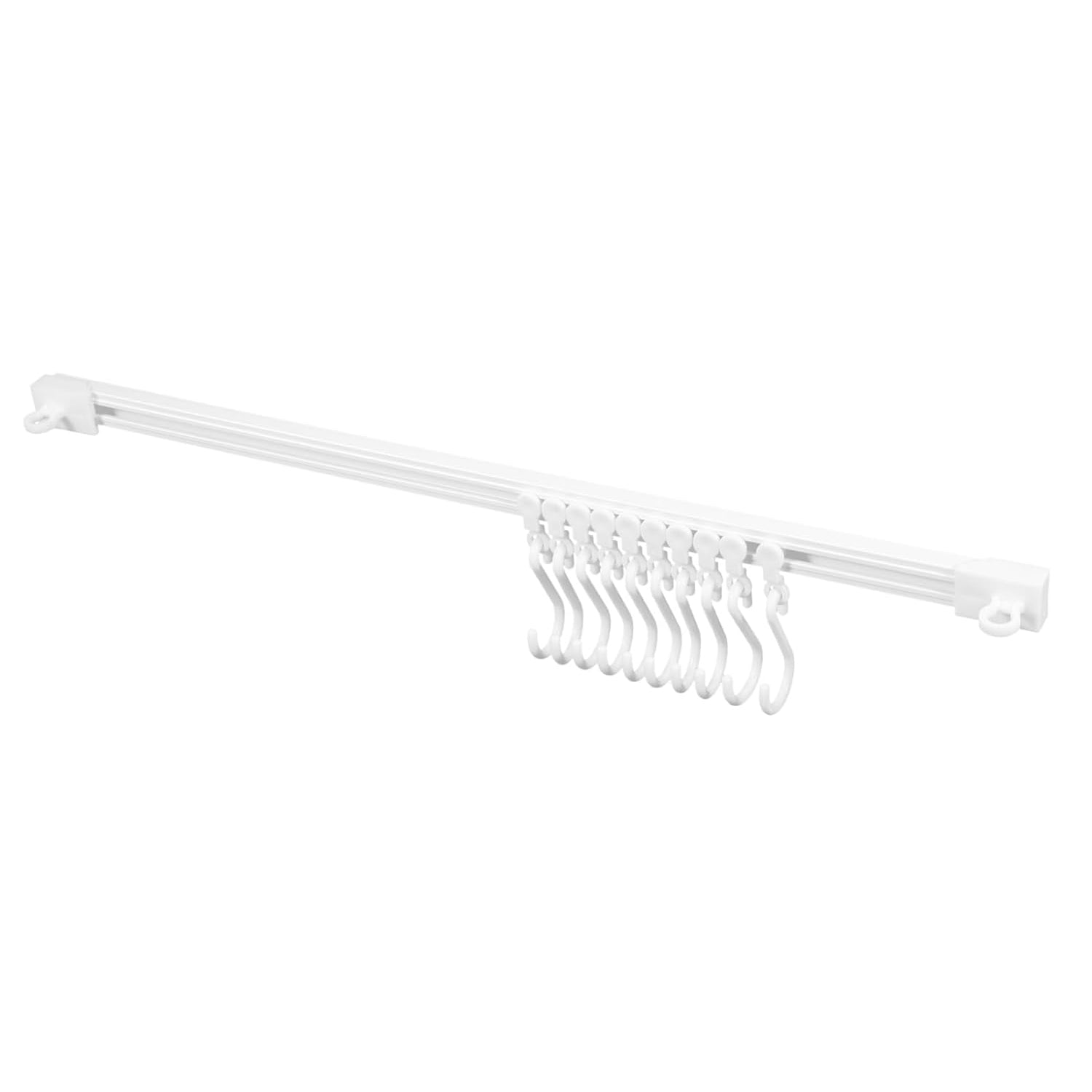 Wall Mounted Kitchen Storage Rack with 10 Adjustable Hooks