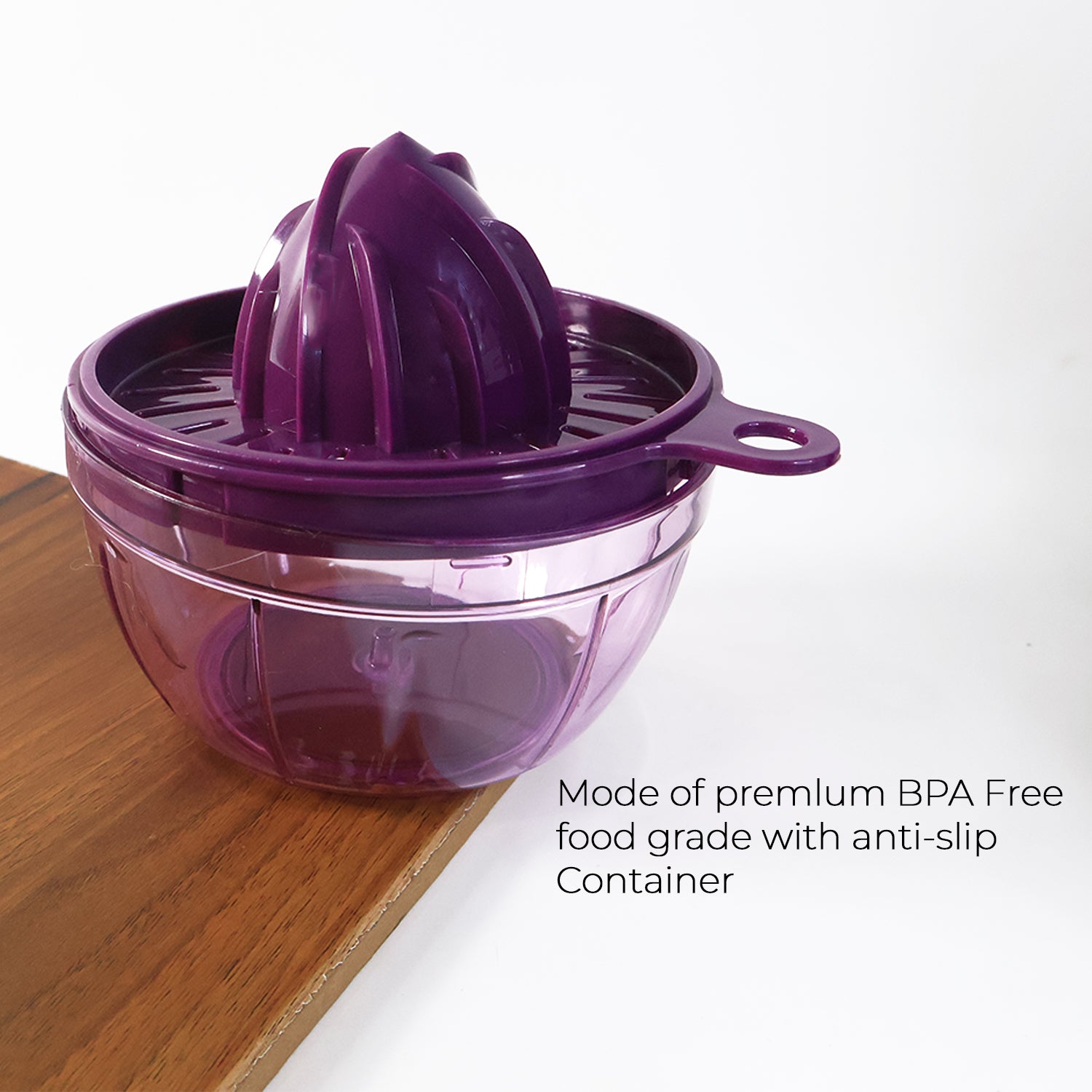 Manual Citrus Juicer 650ml β Seed Filter & Durable Plastic