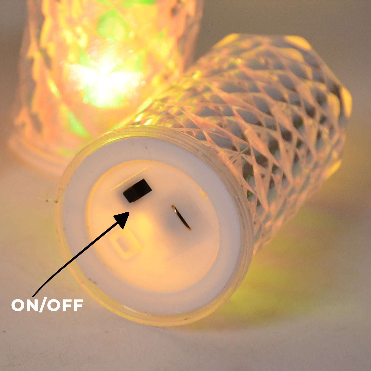 LED Flameless Candle Lights β Set of 3 Crystal Decorative Lights