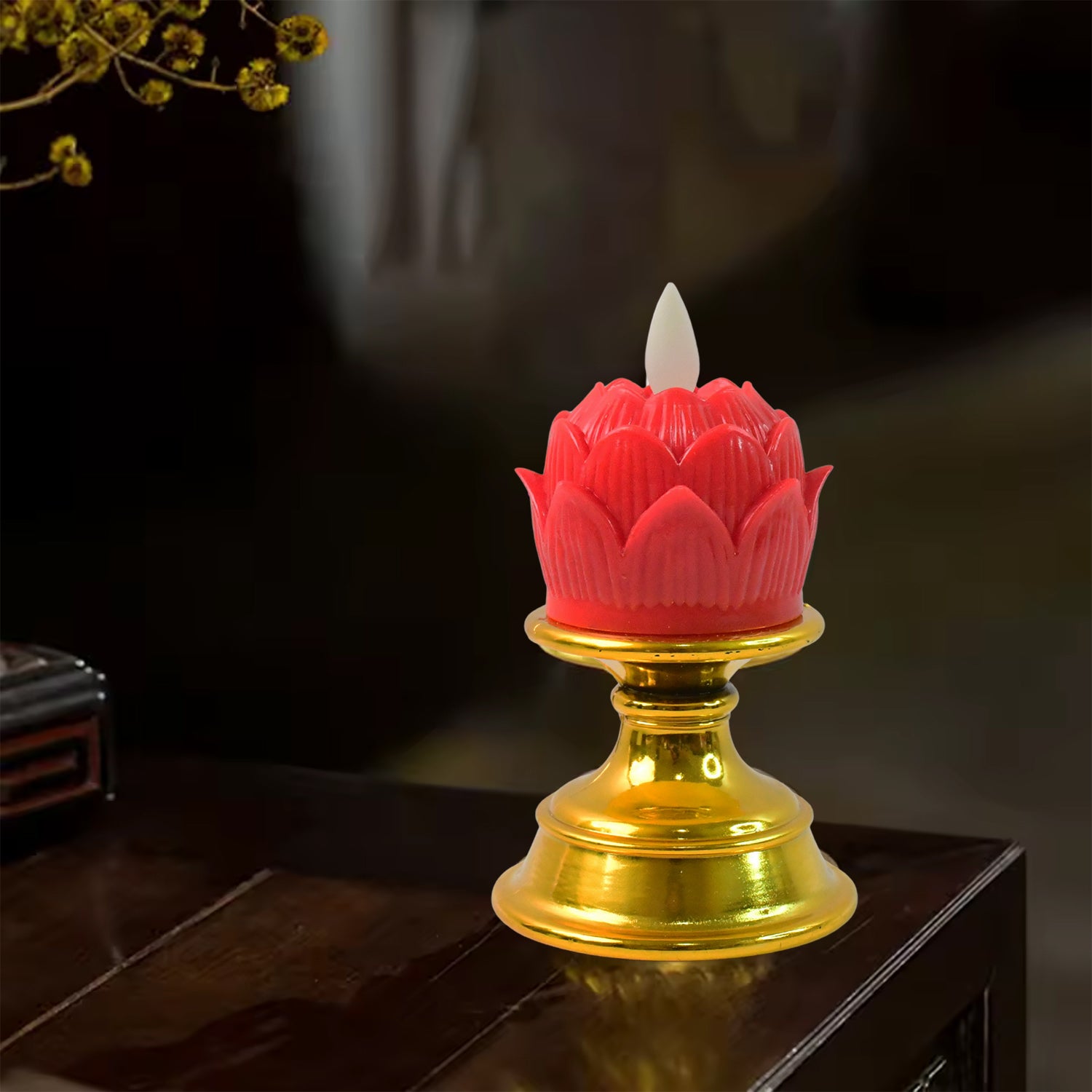 Lotus LED Flameless Candle – Elegant Decorative Flameless Light