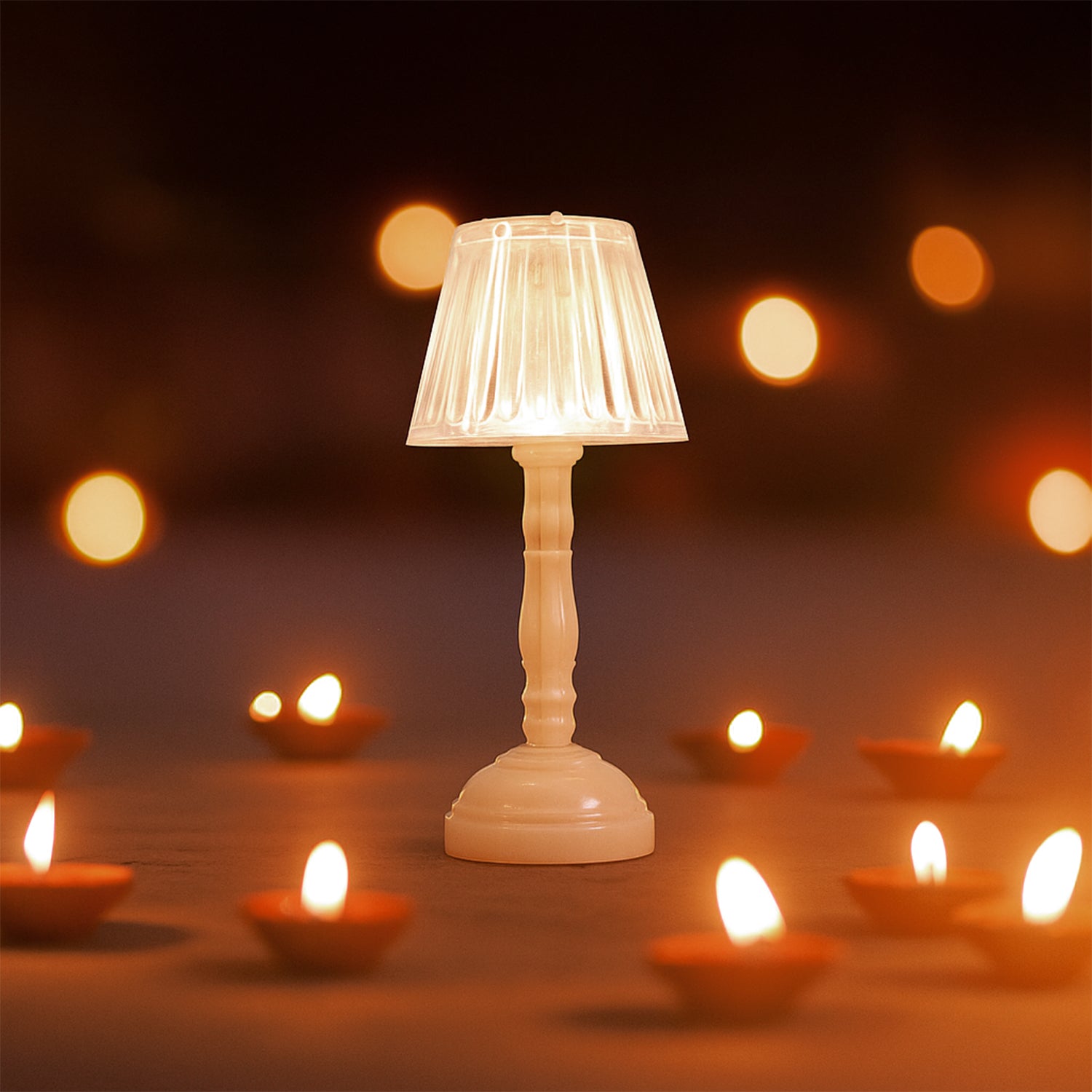 LED Crystal Table Lamps β Elegant Set of 12 Warm Lights