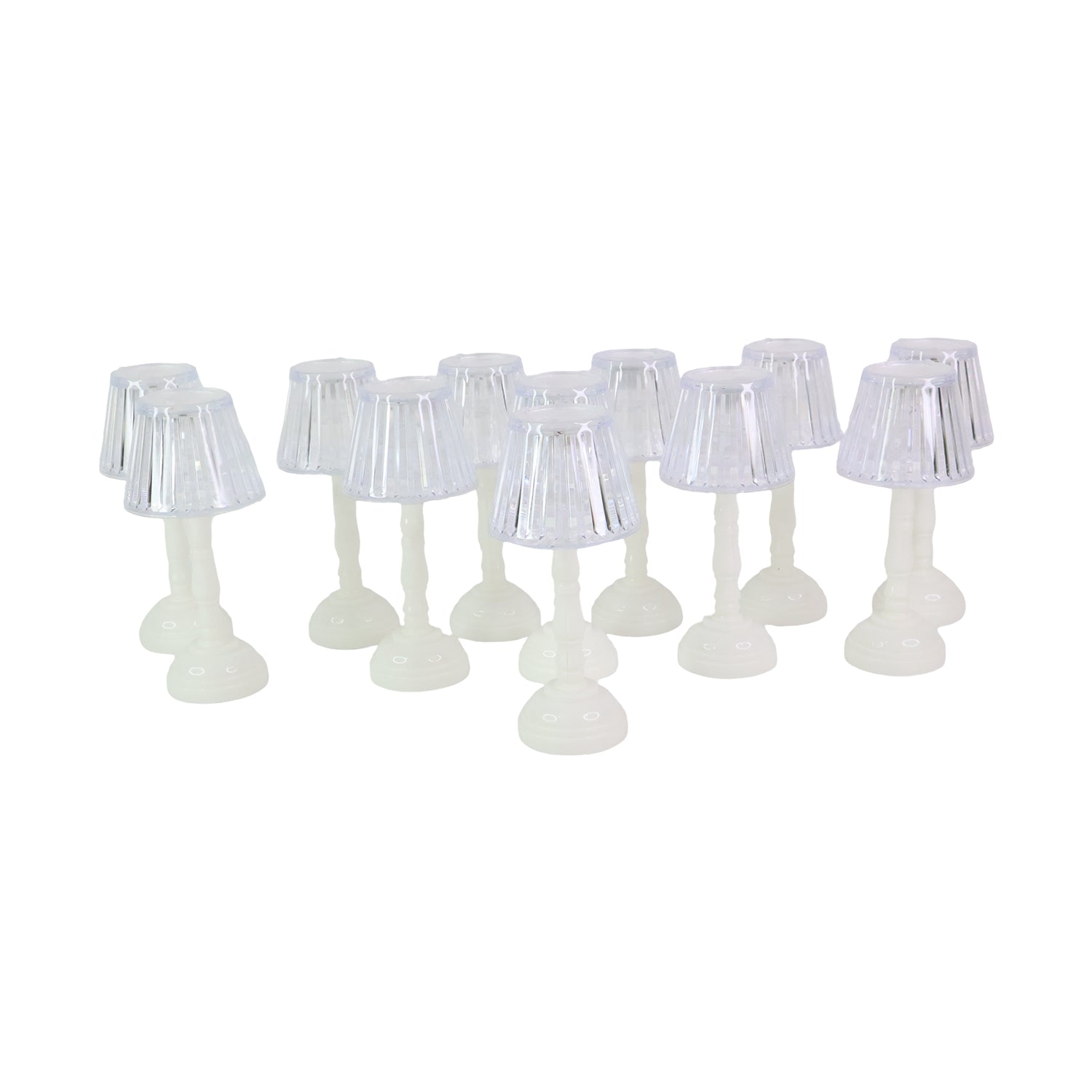 LED Crystal Table Lamps β Elegant Set of 12 Warm Lights