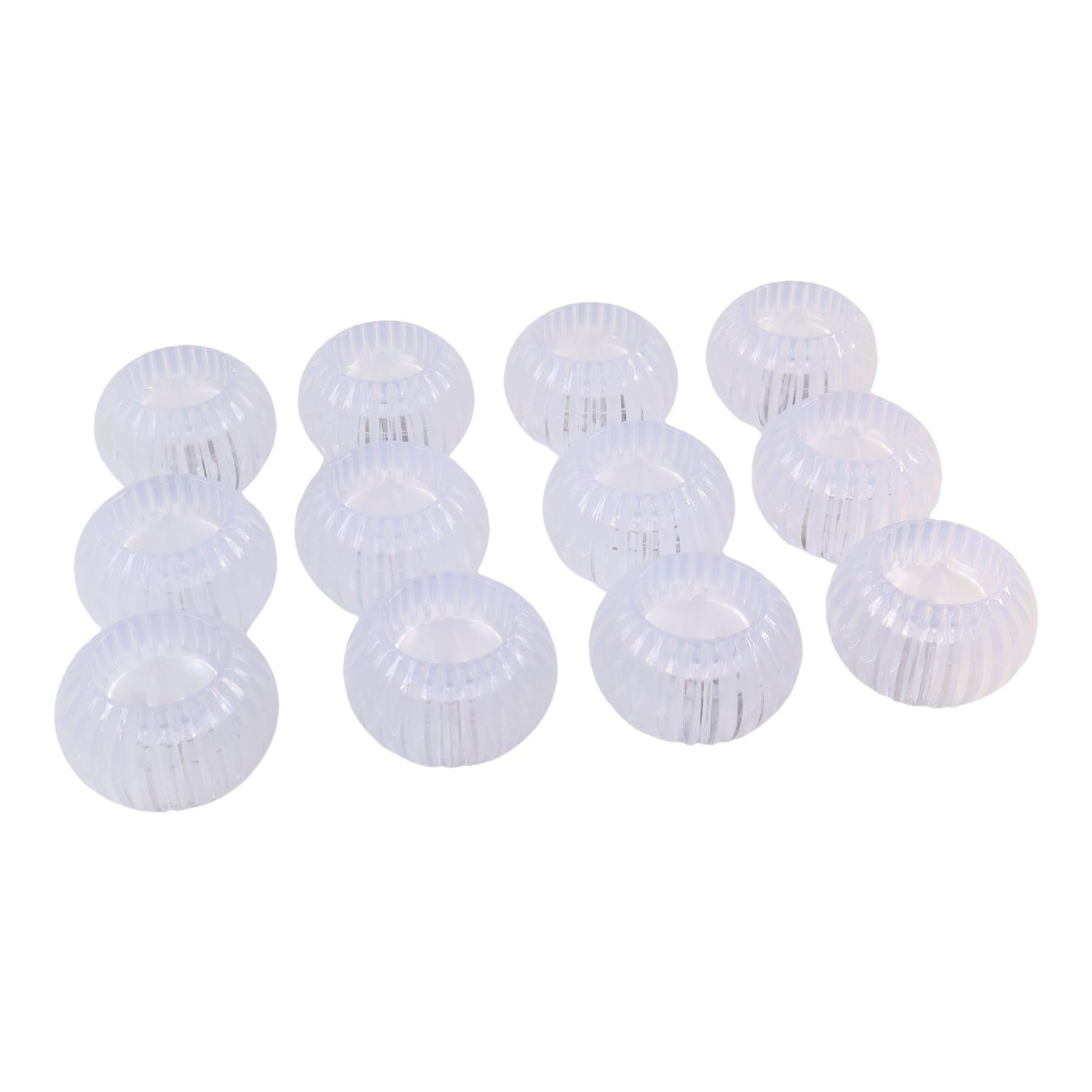 LED Crystal-Effect Flameless Candles – Set of 12 Battery-Operated Tealights