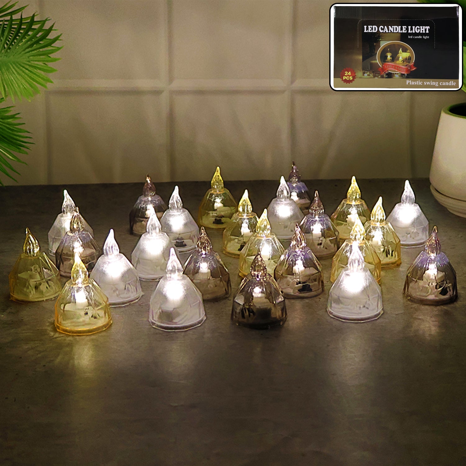 LED Candle Lights Set β 24 Premium Flameless Tealight Candles