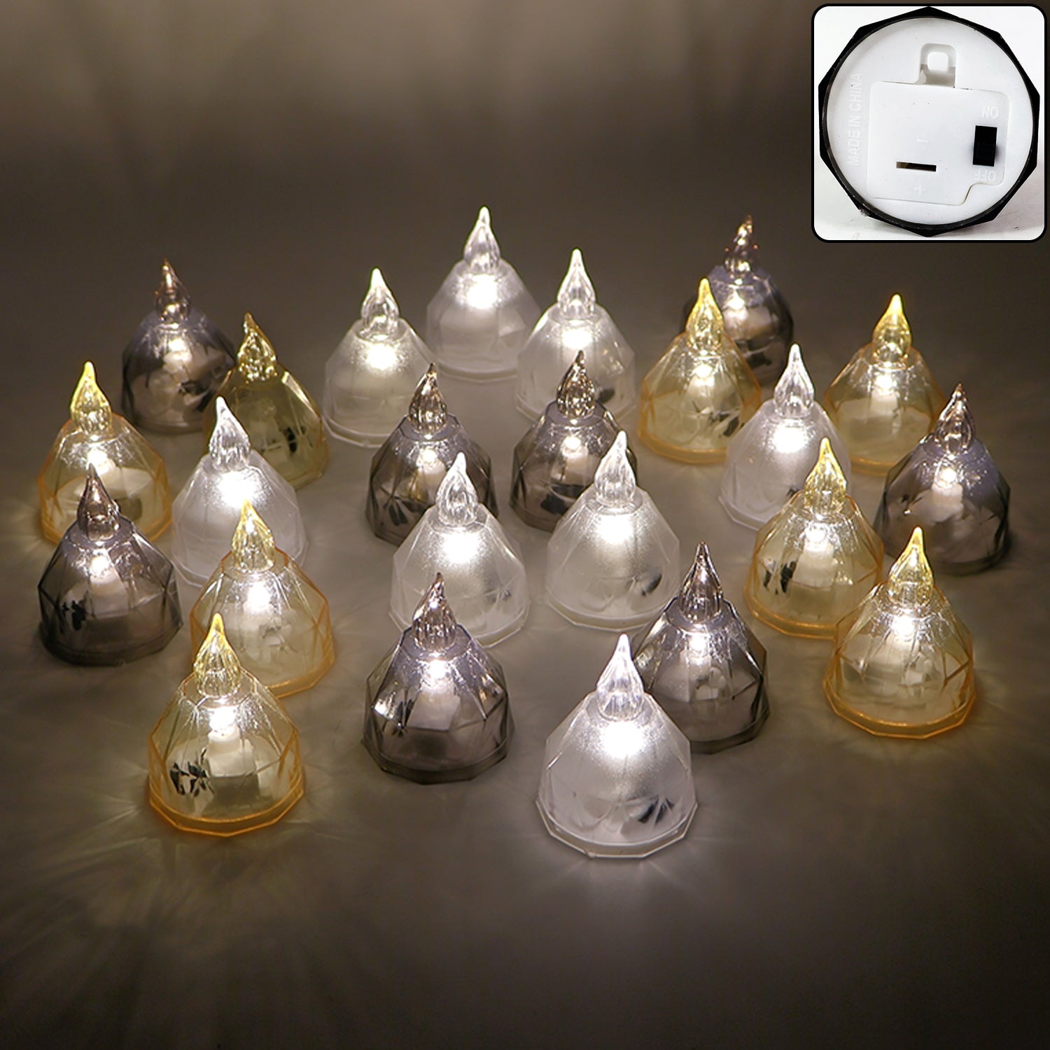 LED Candle Lights Set β 24 Premium Flameless Tealight Candles