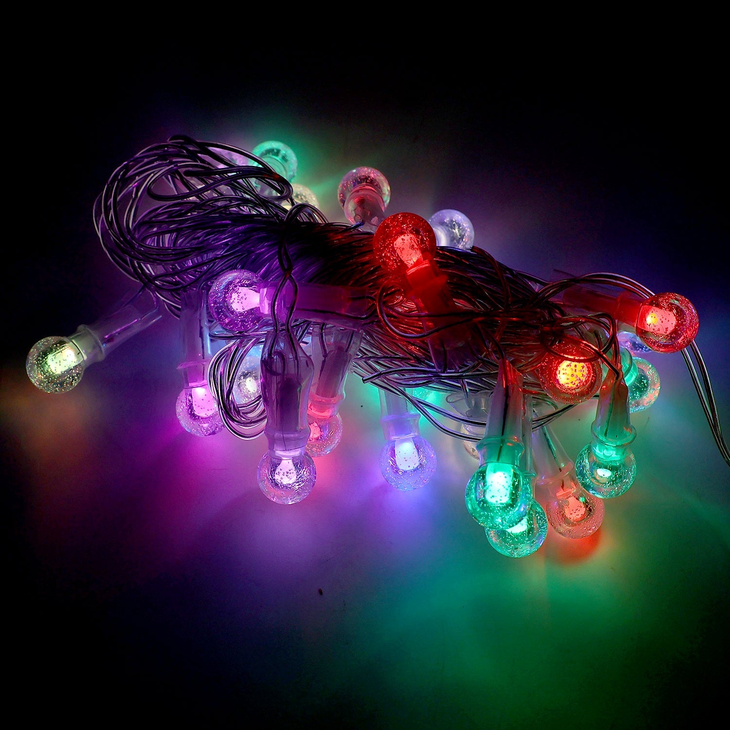 LED Decorative String Lights β 8 Meter Multicolor Bubble Balls