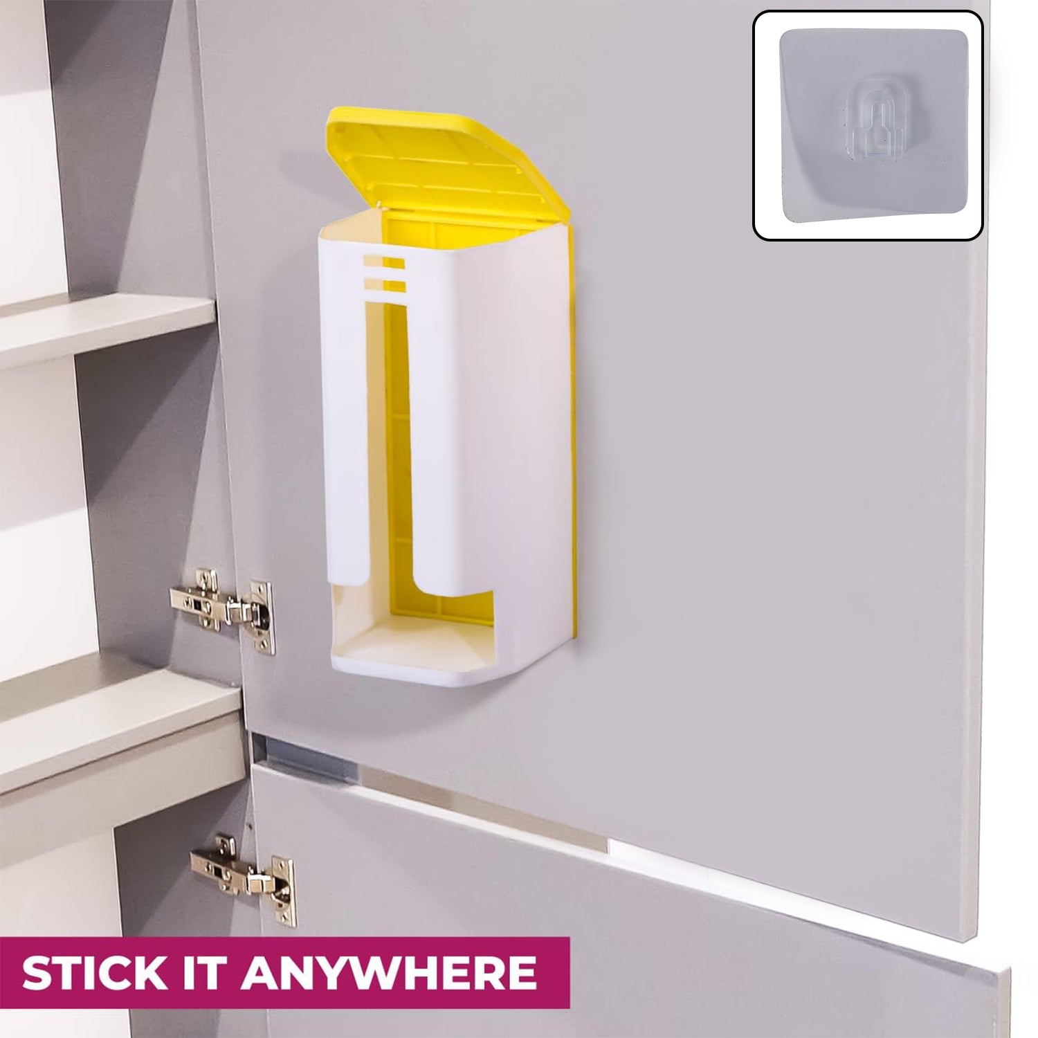 Wall-Mounted Bag Dispenser โ Kitchen Plastic Bag Organizer Box