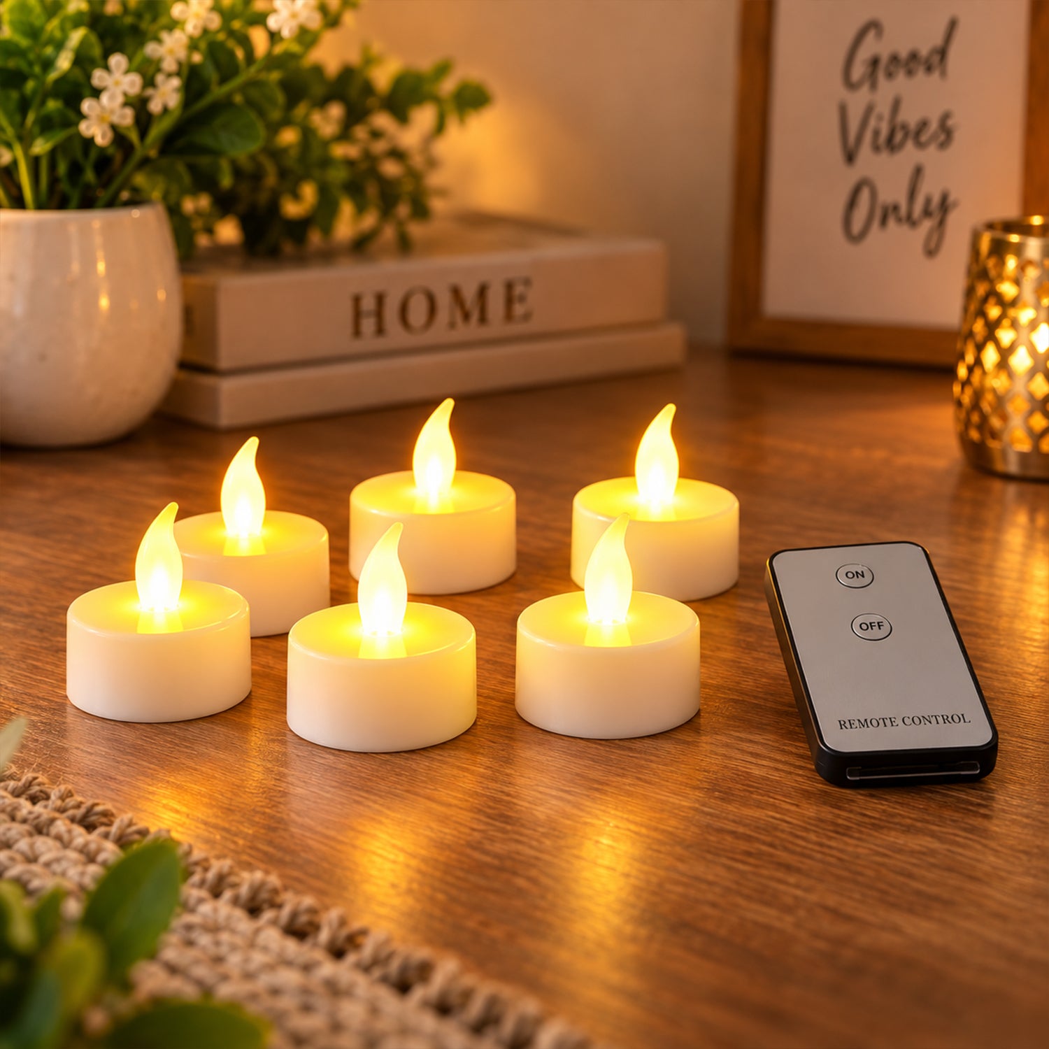 LED Flameless Candle Set β 6 Piece Warm Flickering Lights