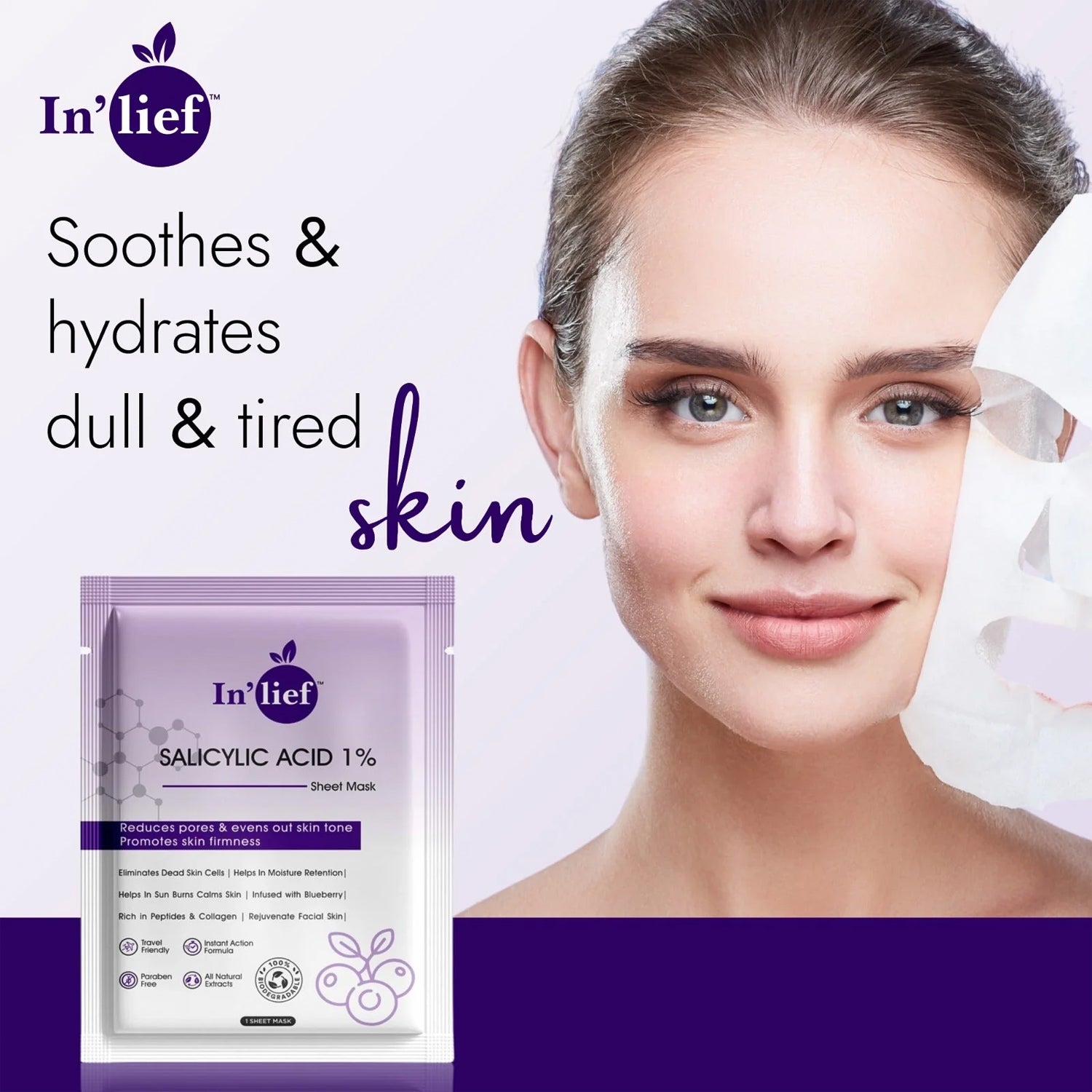 Salicylic Acid 1% Sheet Mask β Clarifies & Refines Pores