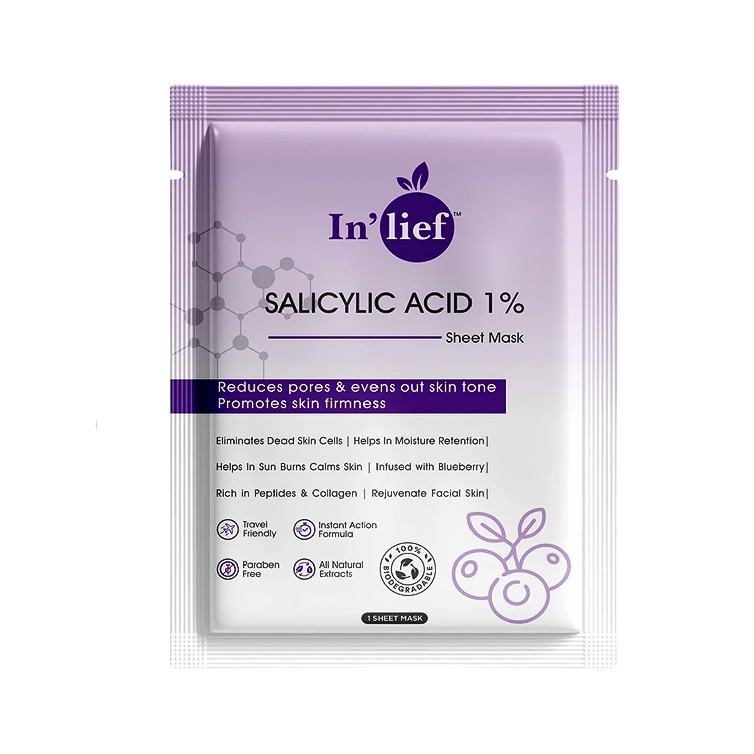 Salicylic Acid 1% Sheet Mask β Clarifies & Refines Pores