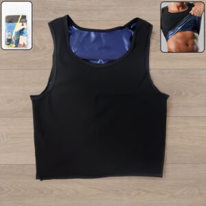 Men's Sweat Shaper Tank Top – Slim Fit Neoprene Vest for Weight Loss
