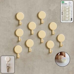 Self Adhesive Wall Hooks – No Drill, Strong Hold 10 Pack