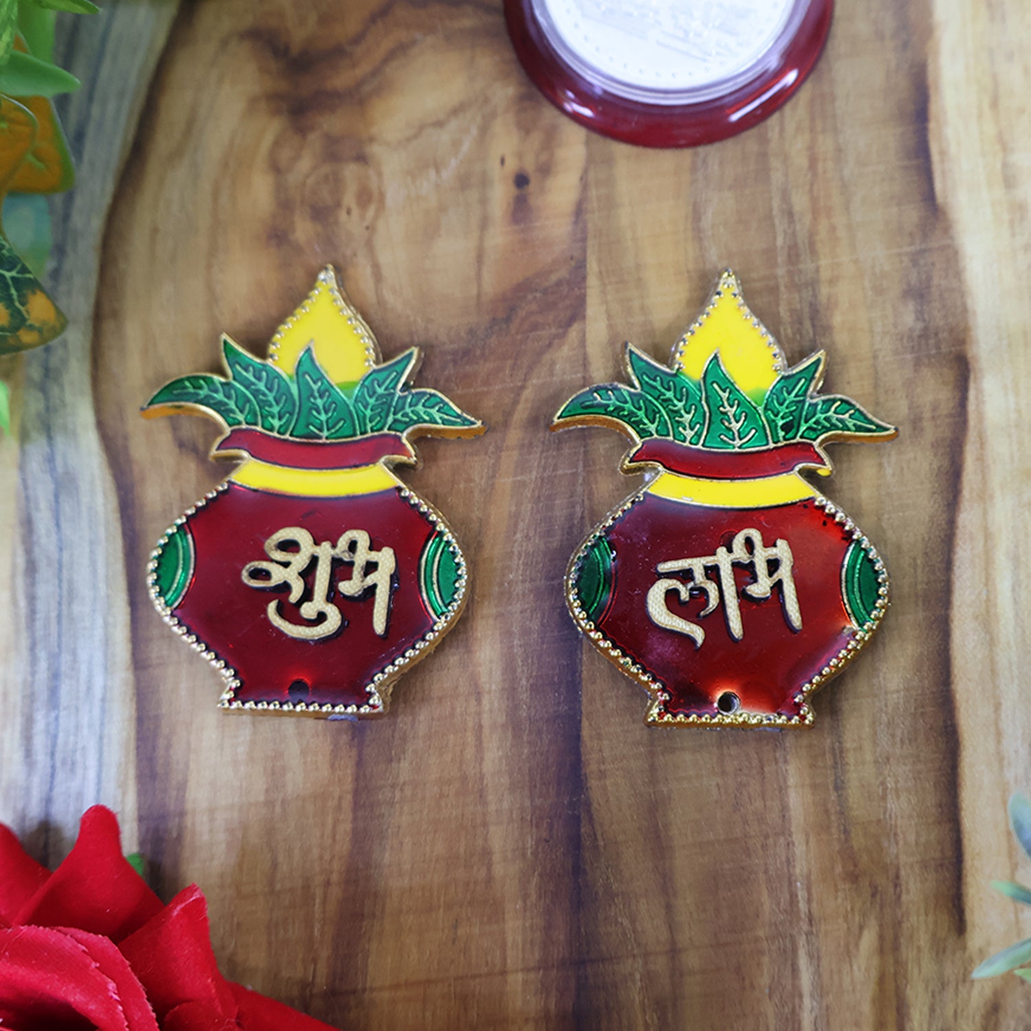 Shubh Labh Kalash Wall Hangings β Traditional Prosperity Decor Set